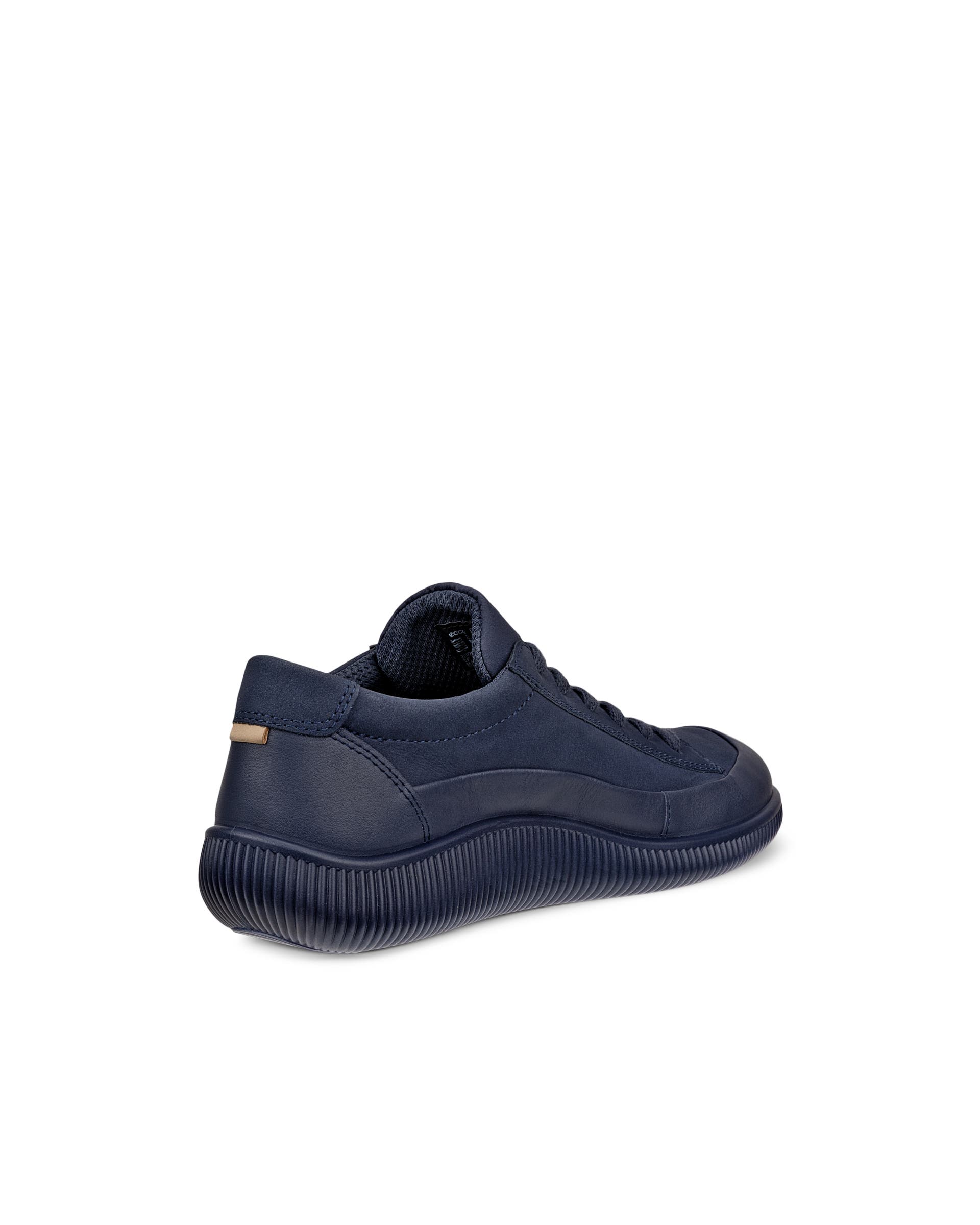 Damskie wodoodporne nubukowe buty ECCO® SOFT ZERO - Niebieski - Back
