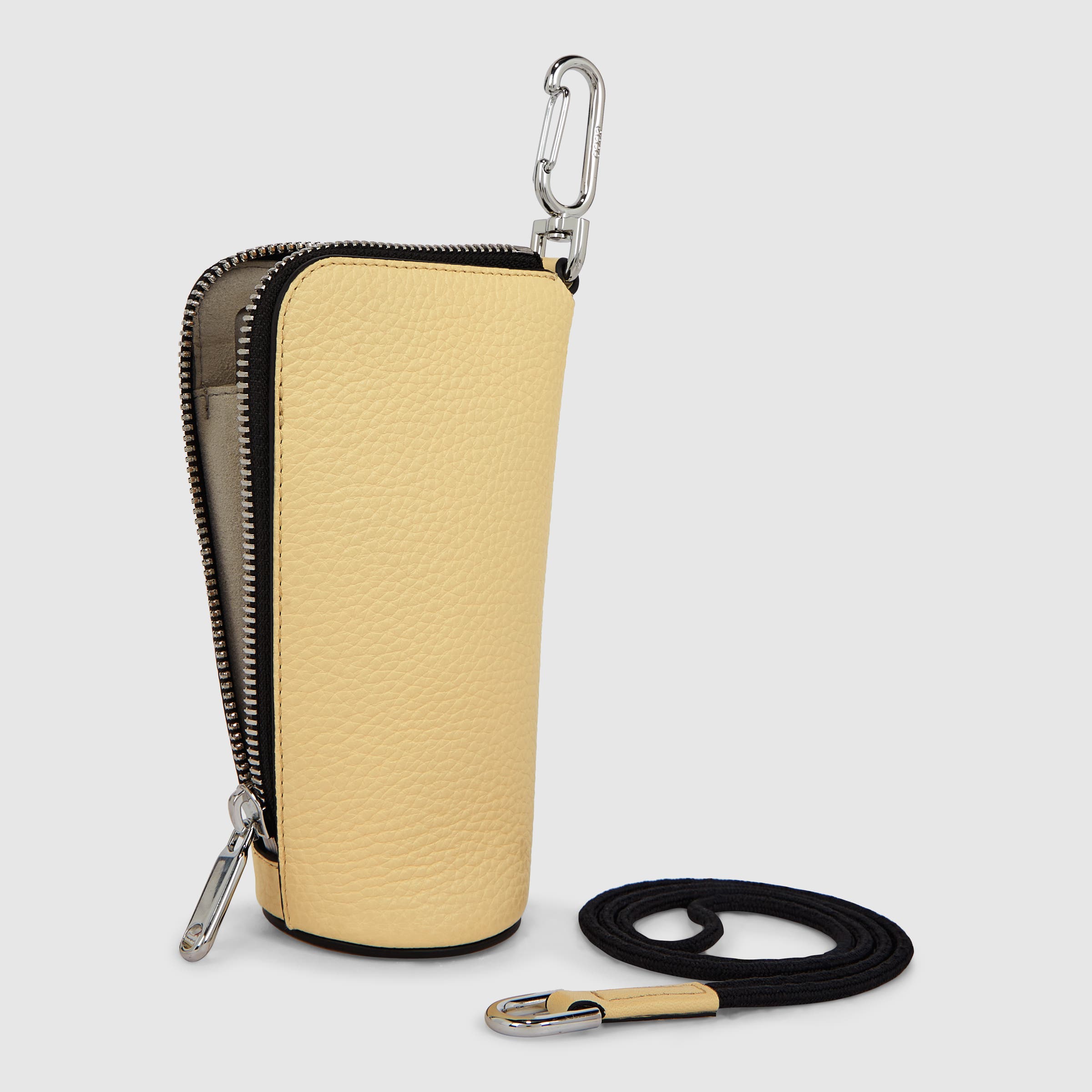 ECCO® Textureblock Leather Pouch Bag - Yellow - Back