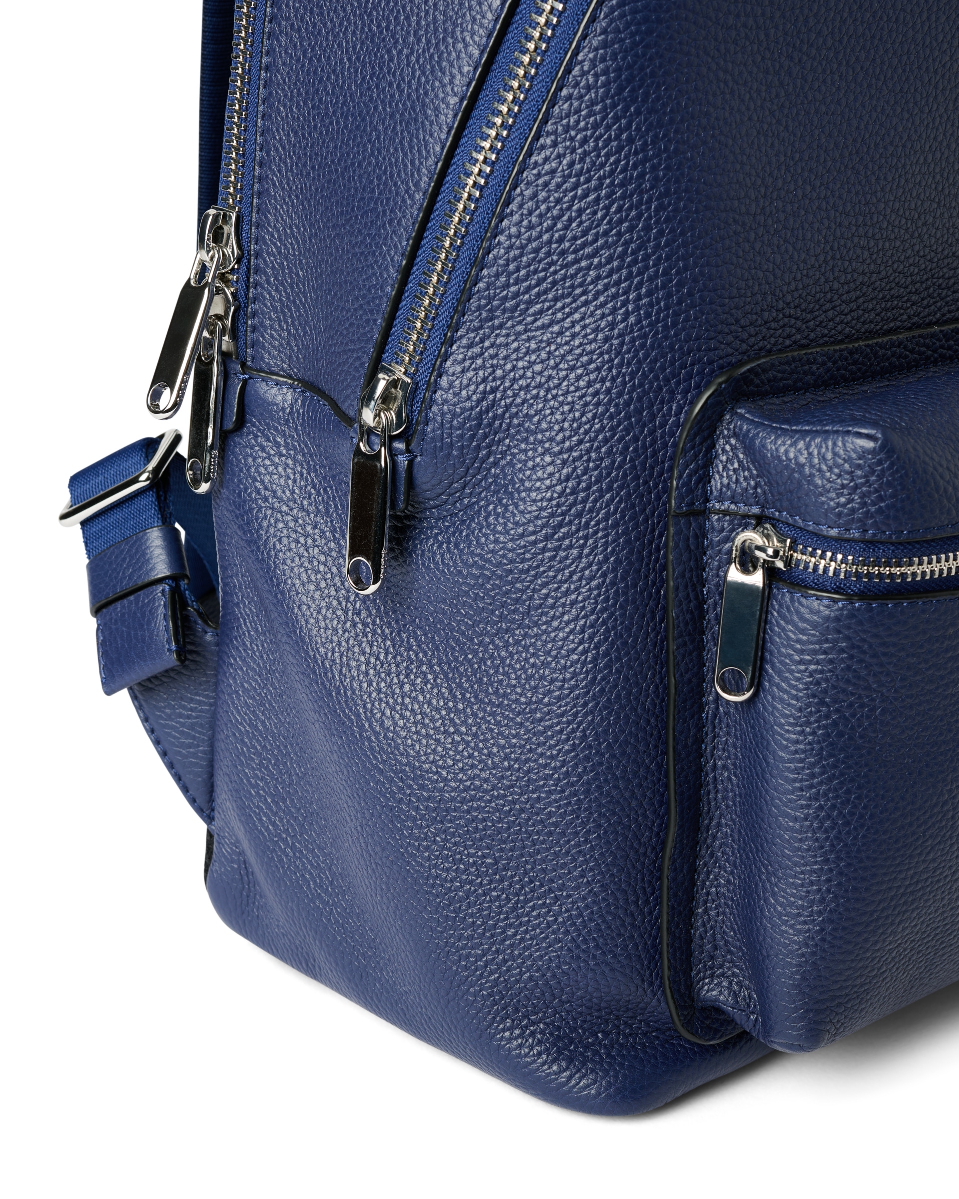 ECCO® Round Pack Leren rugzak - Blauw - Detail-1