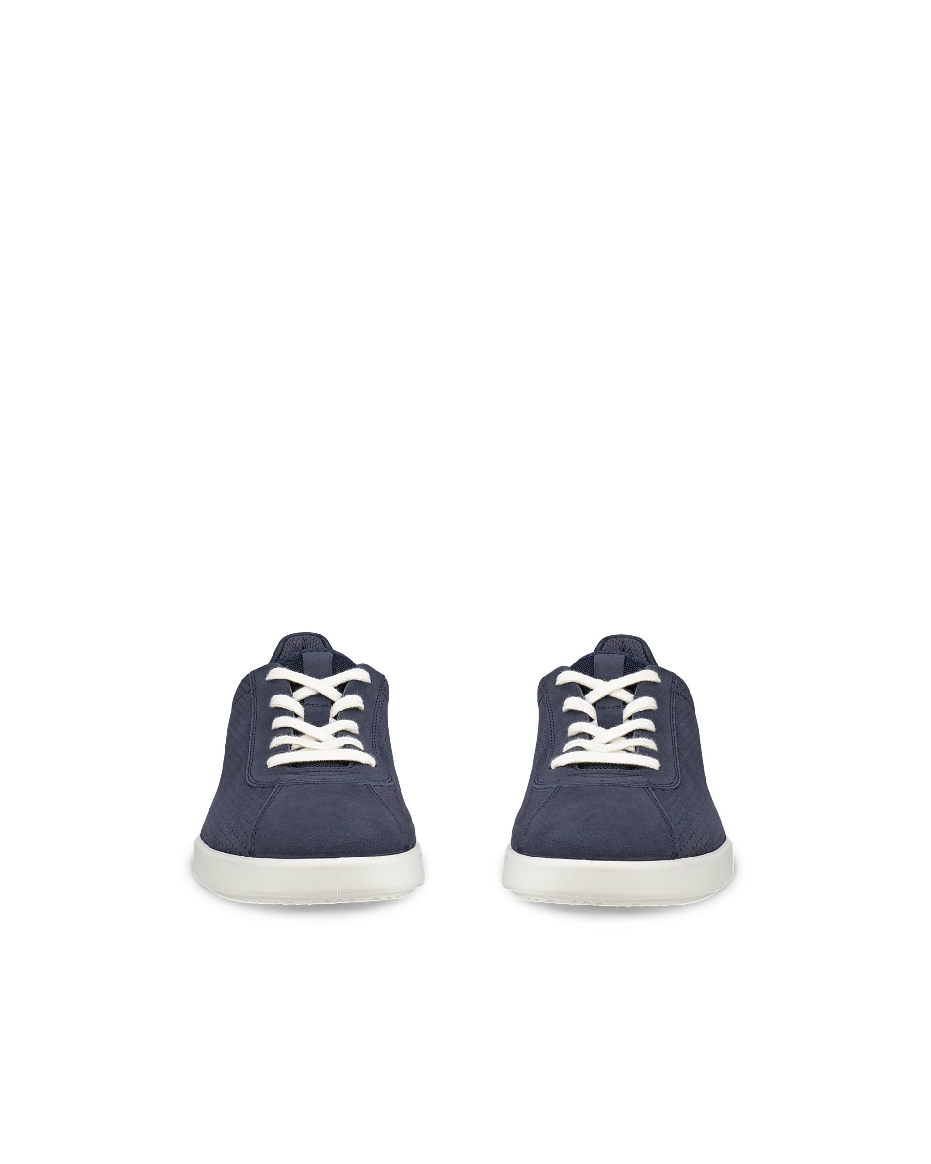 Męskie sznurowane buty z nubuku ECCO® TRAVEL - Niebieski - Outside
