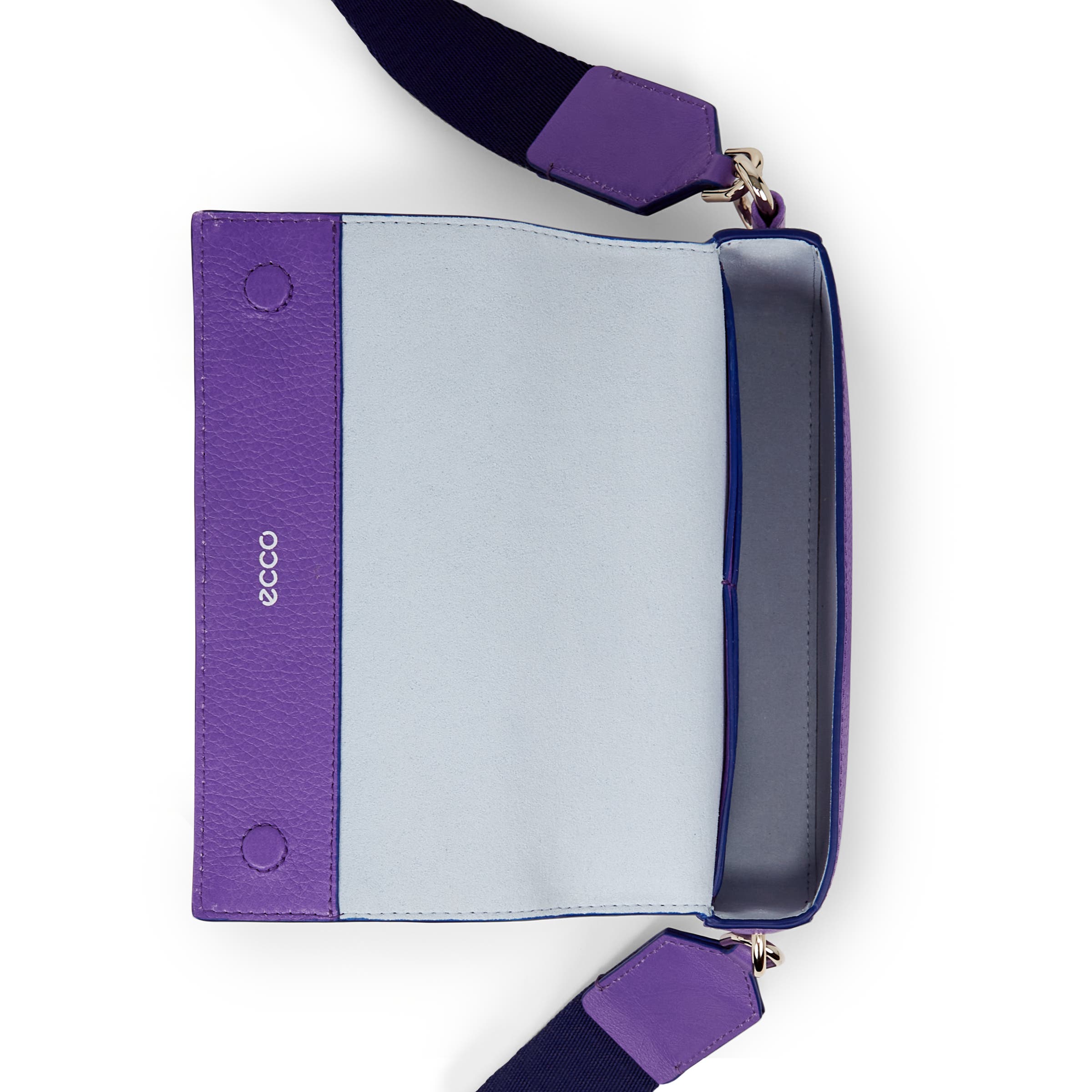 ECCO® Phone Bag Leather Crossbody Bag - Purple - Birdeye