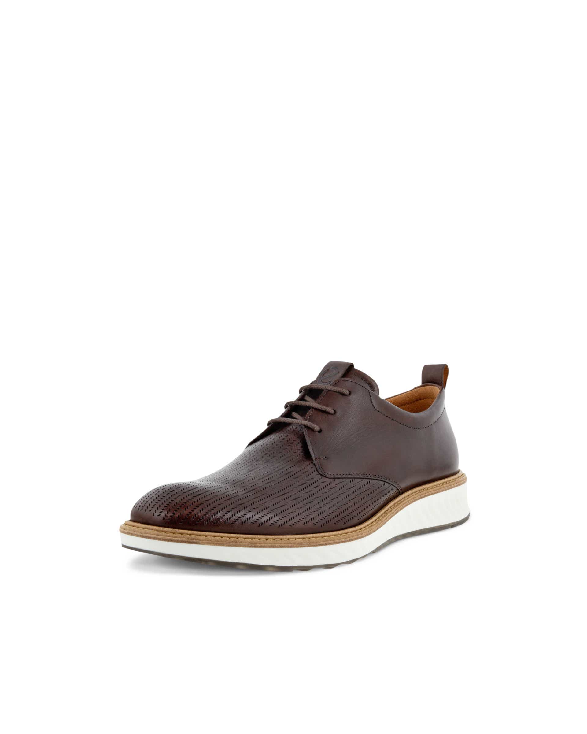 numasuke3ecco St.1 Hybrid 革靴 レザー GTX Men's ECCO® ST.1 Hybrid Leather Gore-Tex Derby Shoe | Black