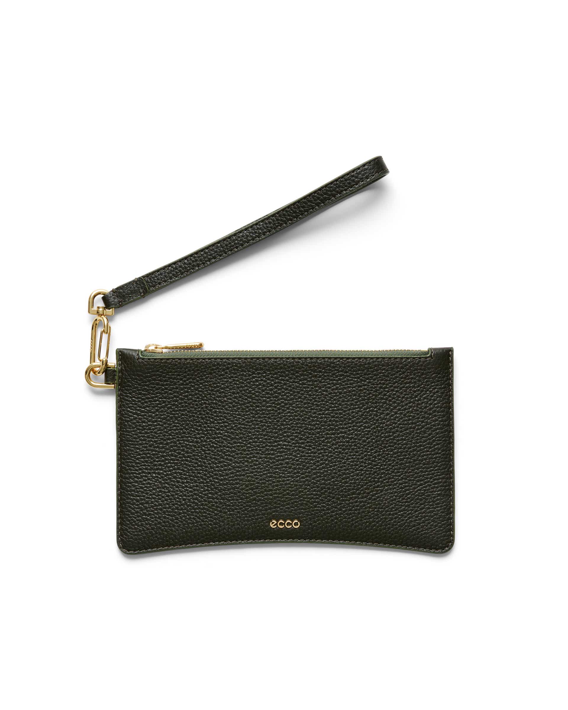 ECCO Wristlet Pebbled レザークラッチバッグ - グリーン - Main