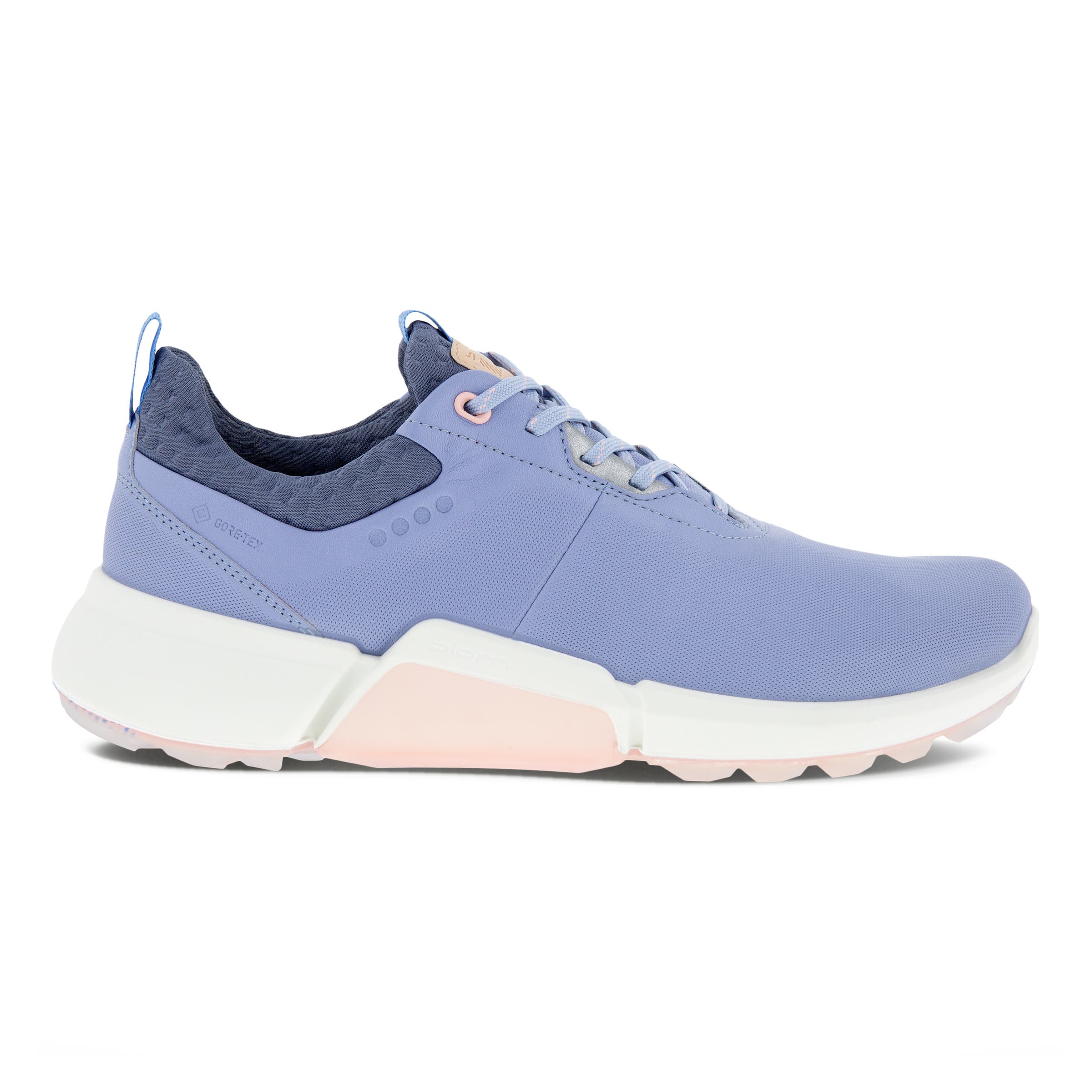Ladies ECCO® Golf BIOM H4 Leather Gore-Tex Shoe - Blue - Outside