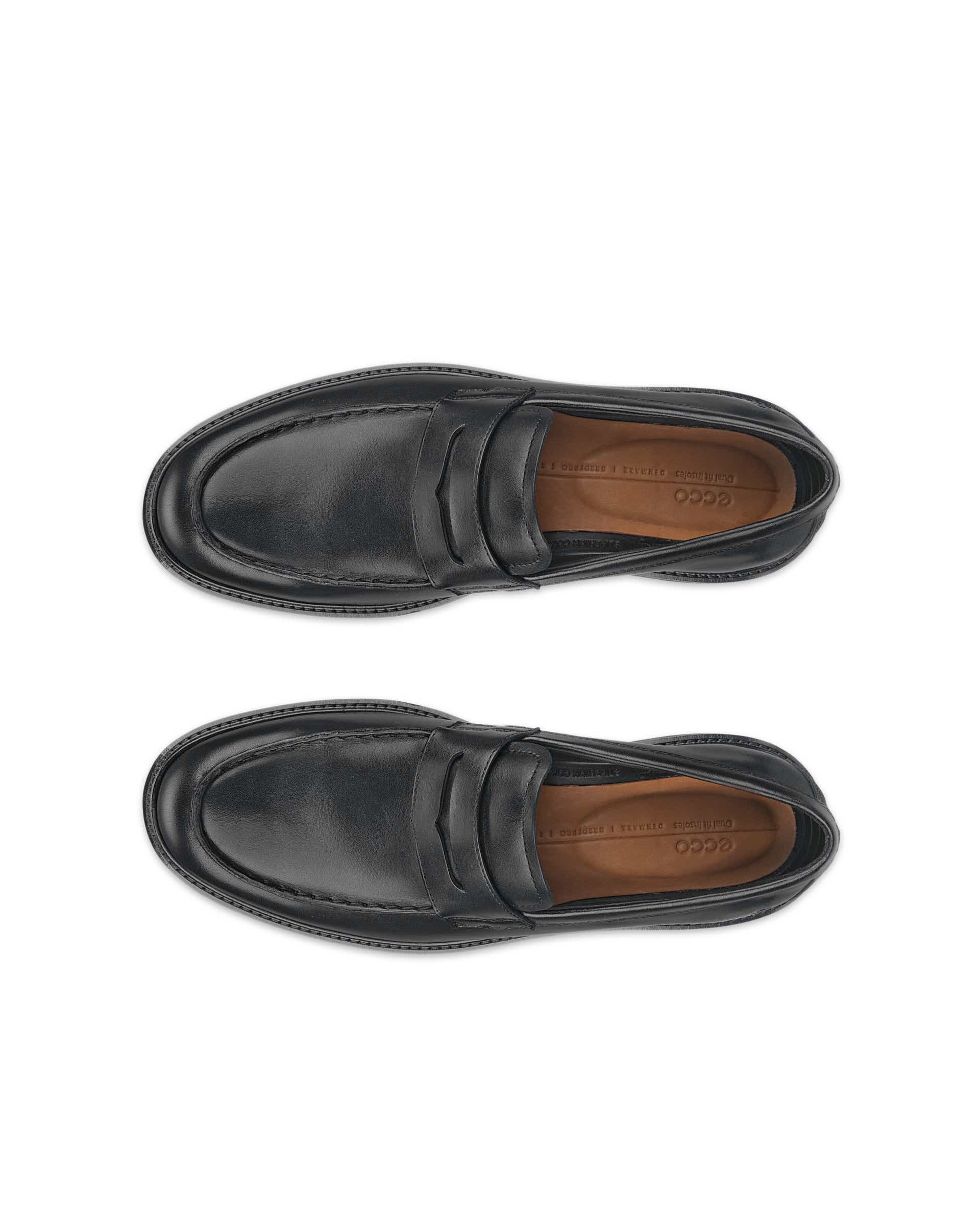 ECCO METROPOLE OSLO MEN'S LOAFER - Black - Top left pair