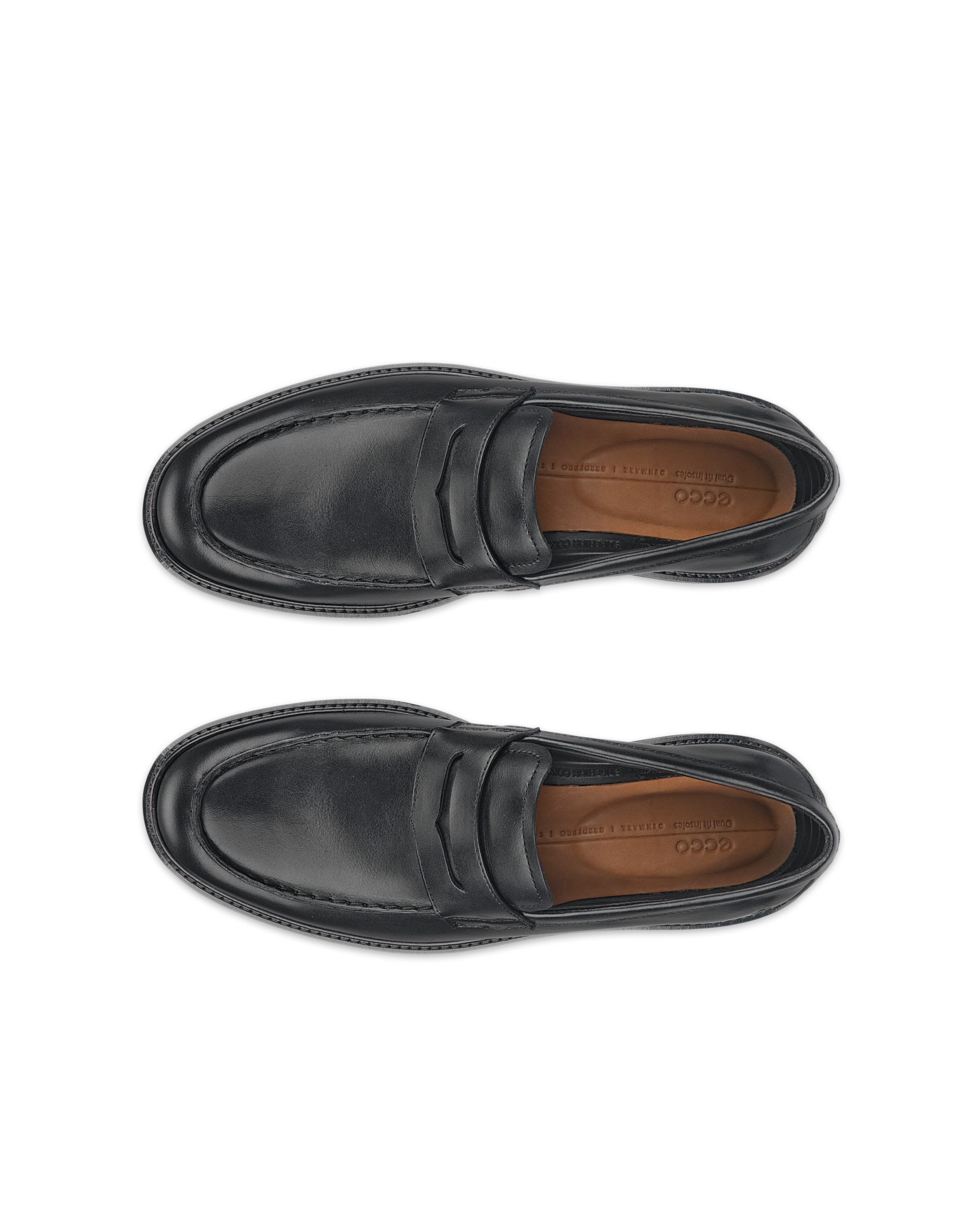 ECCO METROPOLE OSLO MEN'S LOAFER - Black - Top left pair