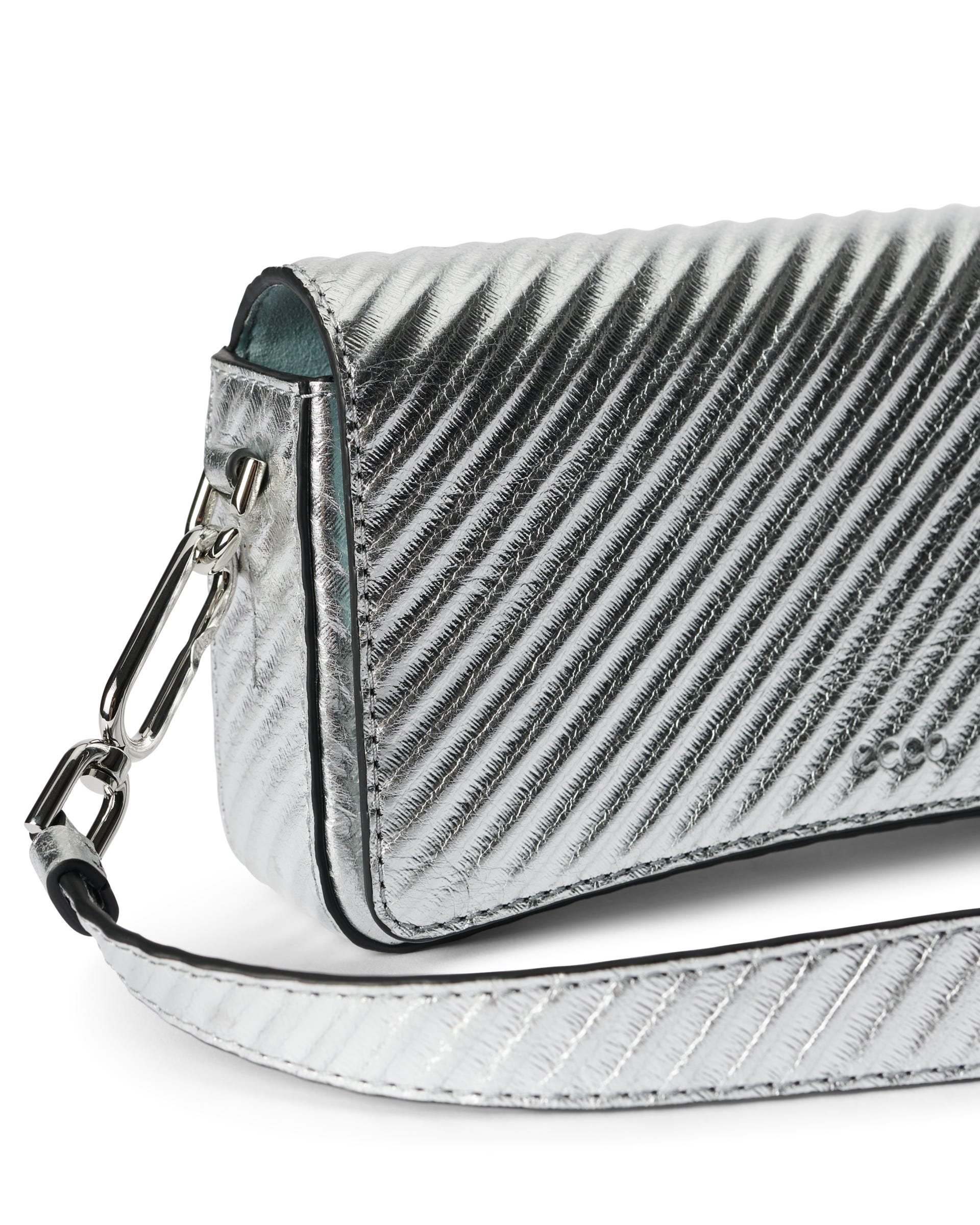 ECCO® Pinch Small Metallic Leather Shoulder Bag