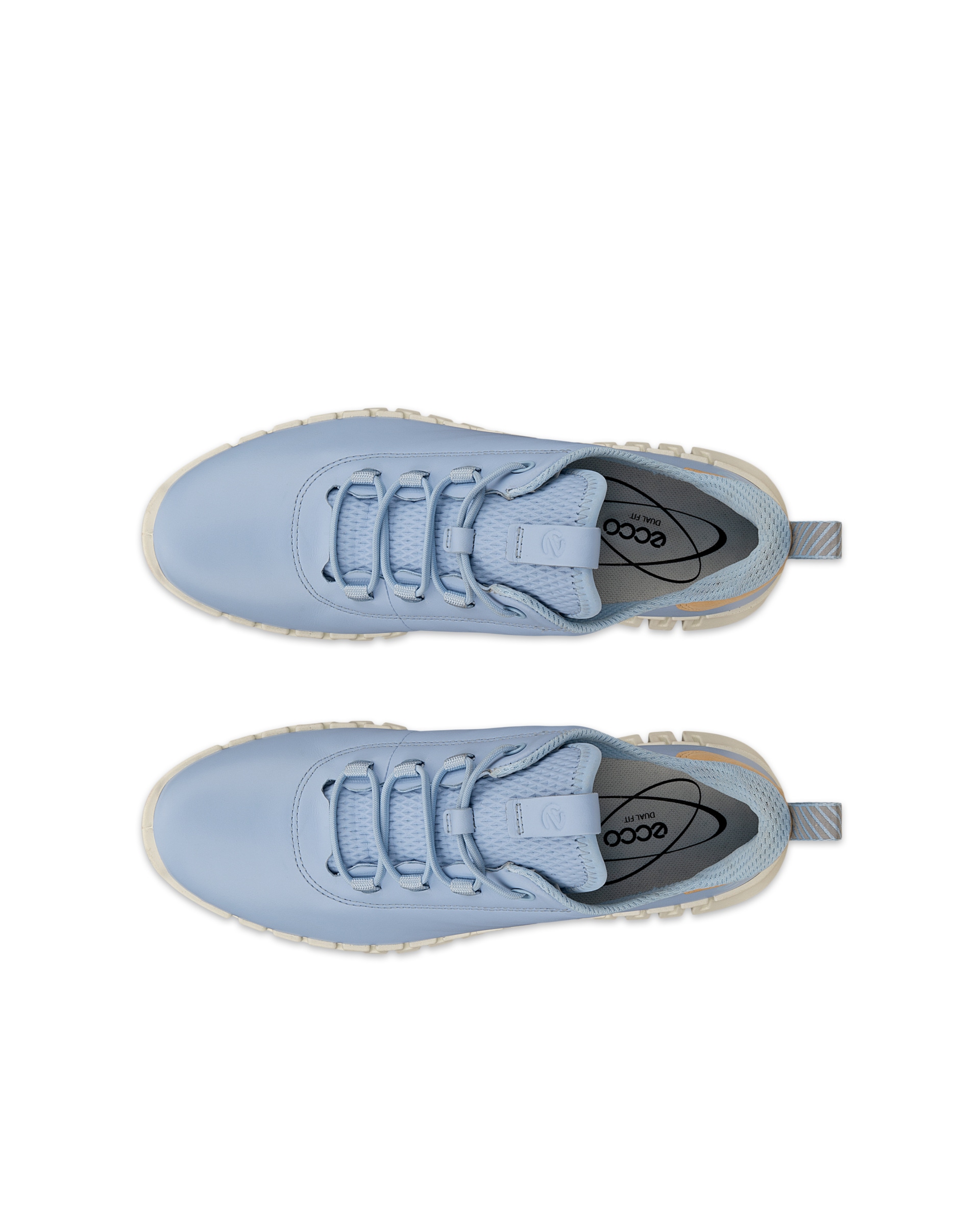 Women's ECCO® Gruuv Leather Sneaker - Blue - Top left pair