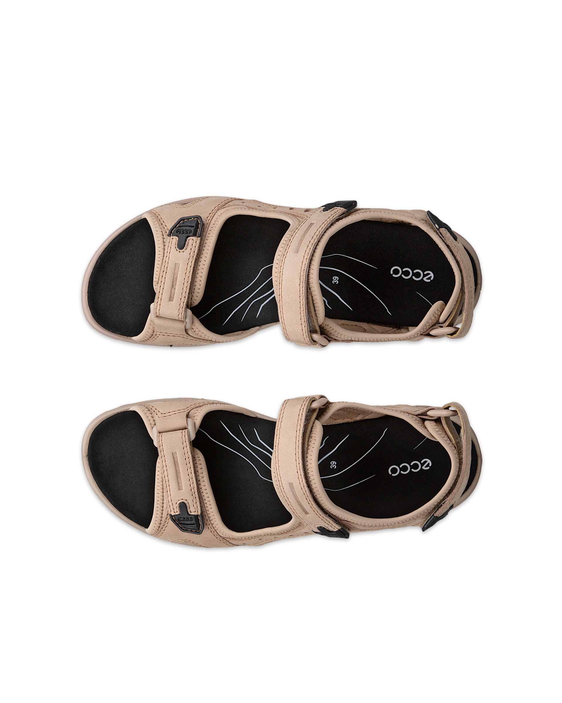 Dámské nubukové outdoorové sandály ECCO® Offroad - Béžová - Top left pair