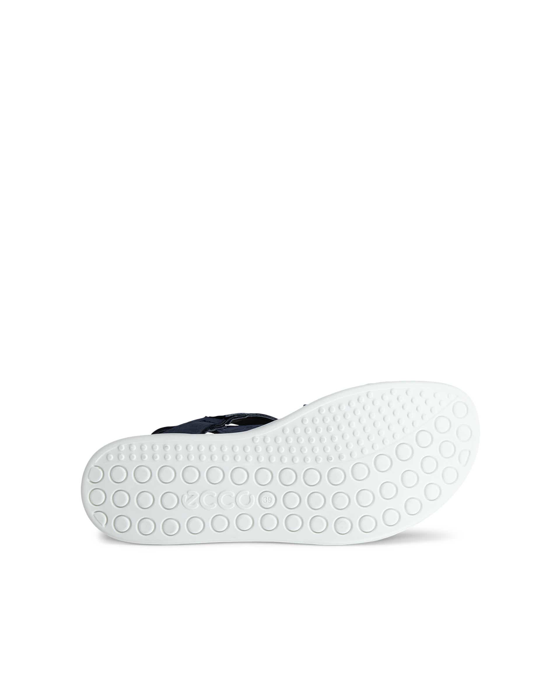 ECCO® SOFT SANDAL sandaler i nubuck med to remme til damer - Blå - Sole