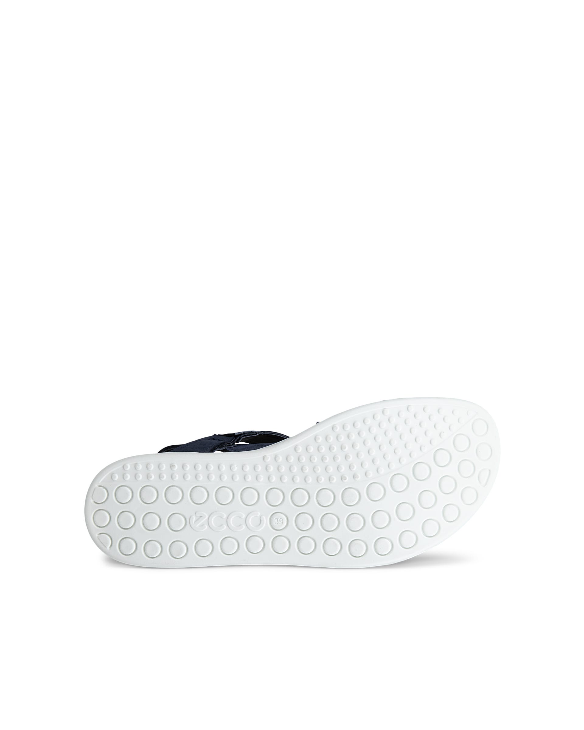 ECCO® SOFT SANDAL sandaler i nubuck med to remme til damer - Blå - Sole