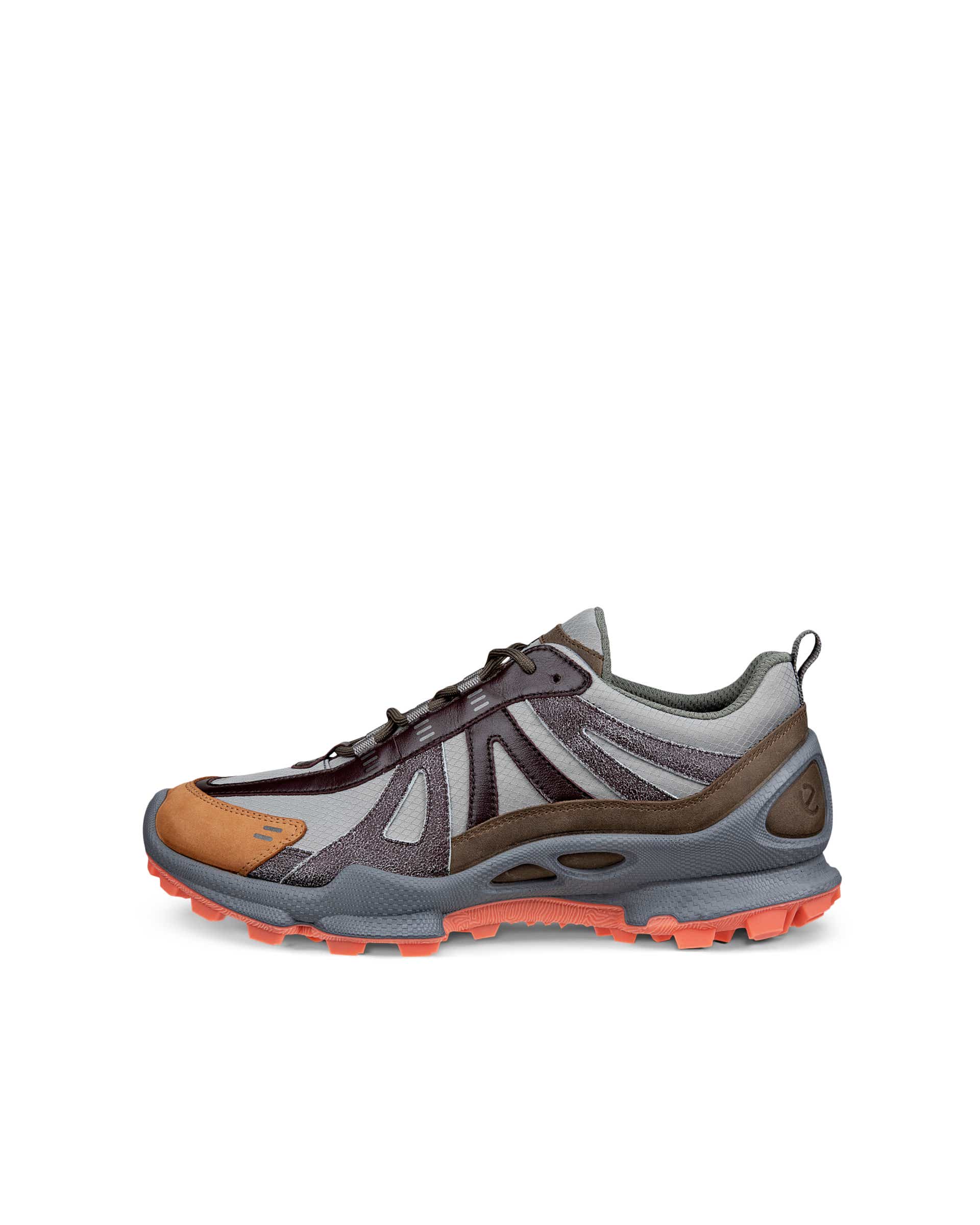 ECCO® BIOM C-Trail baskets de plein air en cuir pour homme - Gris - Outside