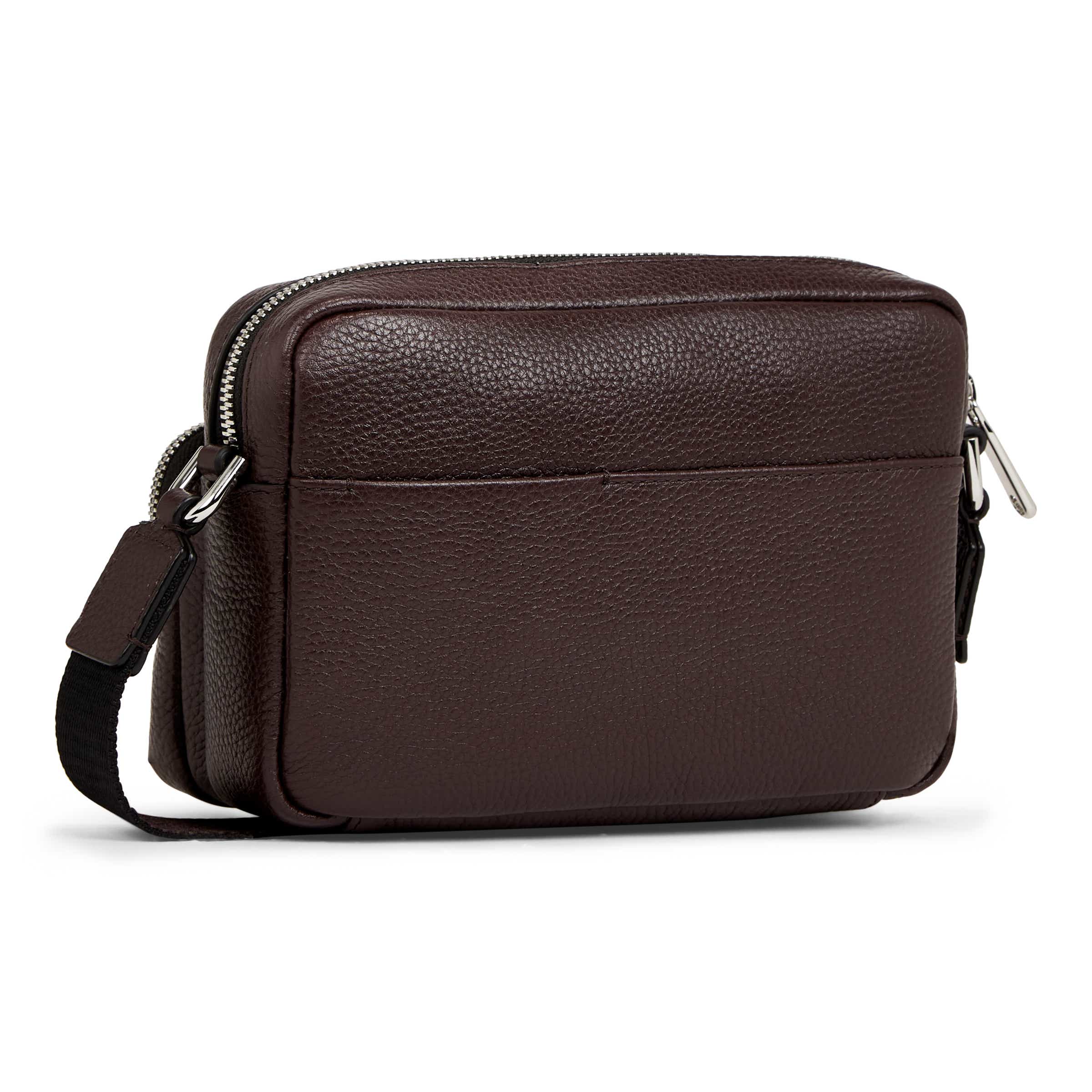 ECCO® Camera Bag Leather Camera Bag - Brown - Back