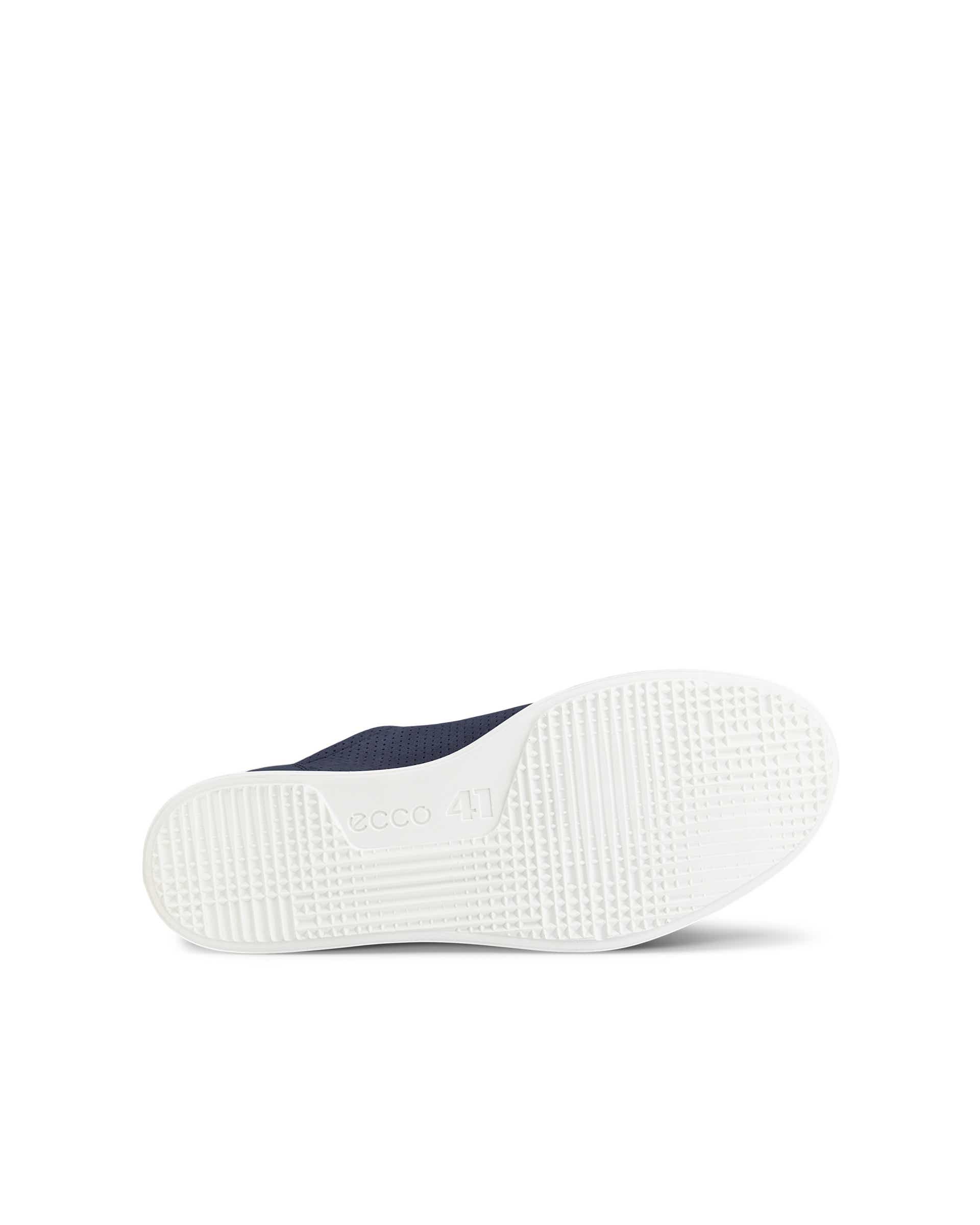 Męskie sznurowane buty z nubuku ECCO® TRAVEL - Niebieski - Sole