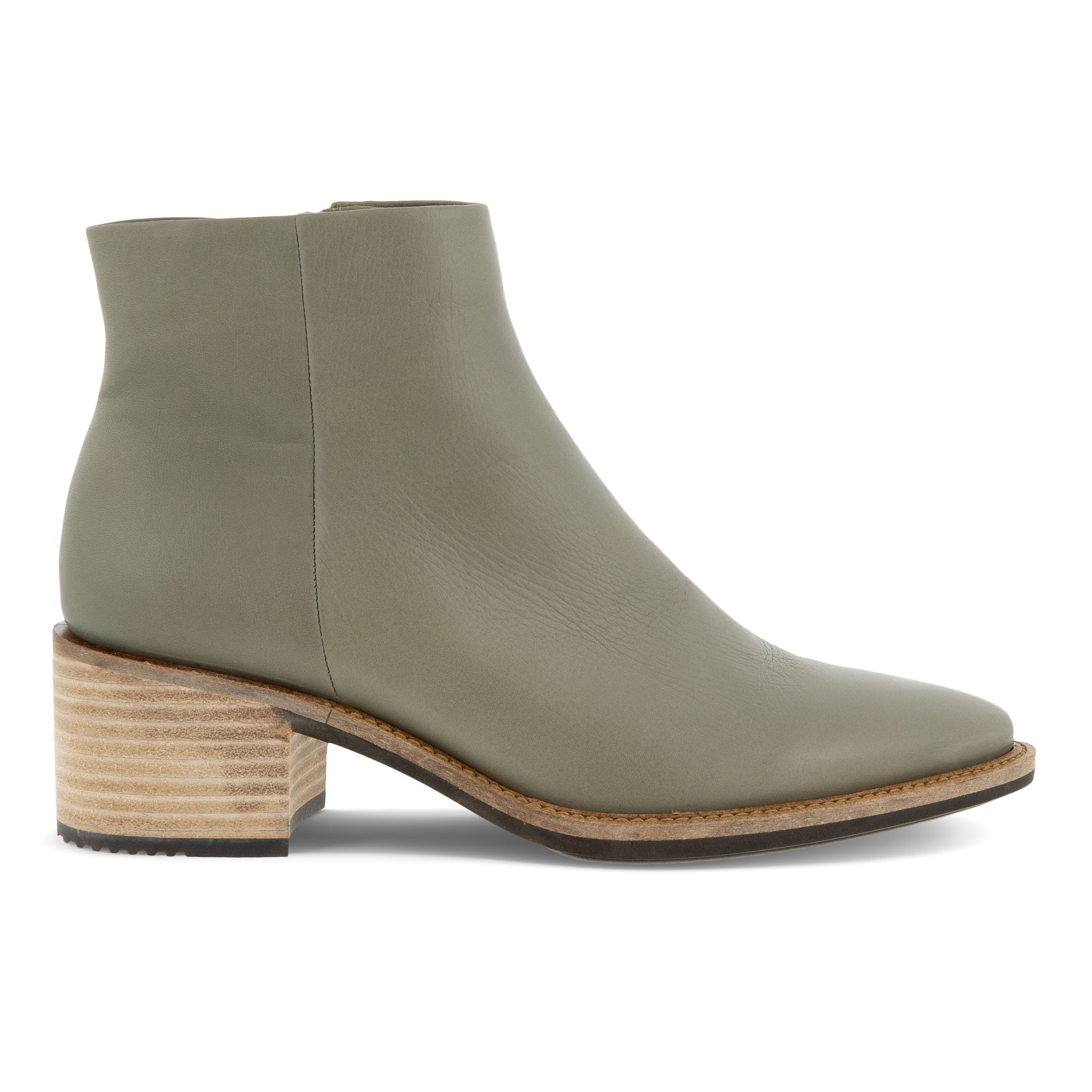 Women's ECCO® Shape 35 Sartorelle Leather Ankle Boot - Green - Outside