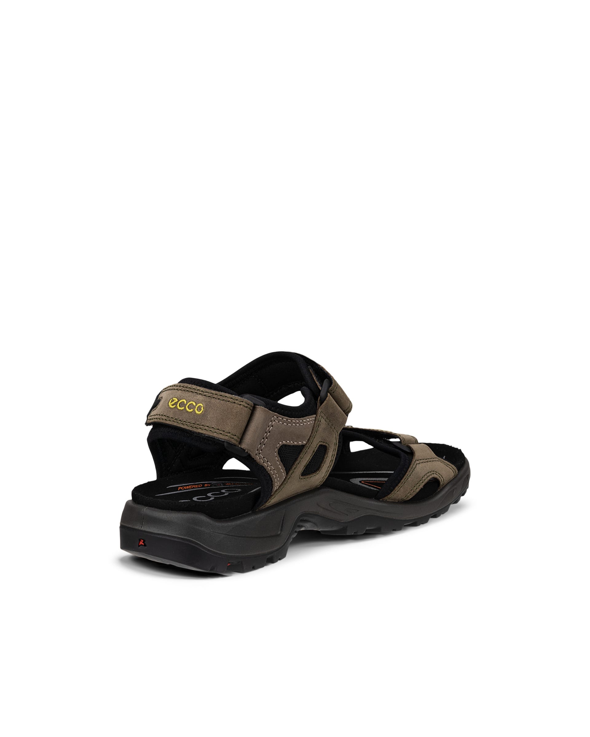 Men's ECCO® Offroad Nubuck Outdoor Sandal - Green - Back