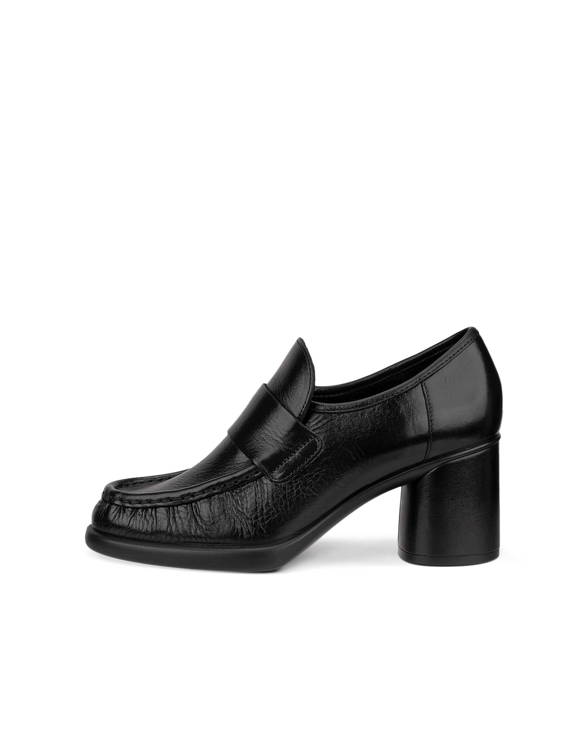 ECCO Sculpted LX 55 ウィメンズ レザーブロックヒール - ブラック - Outside
