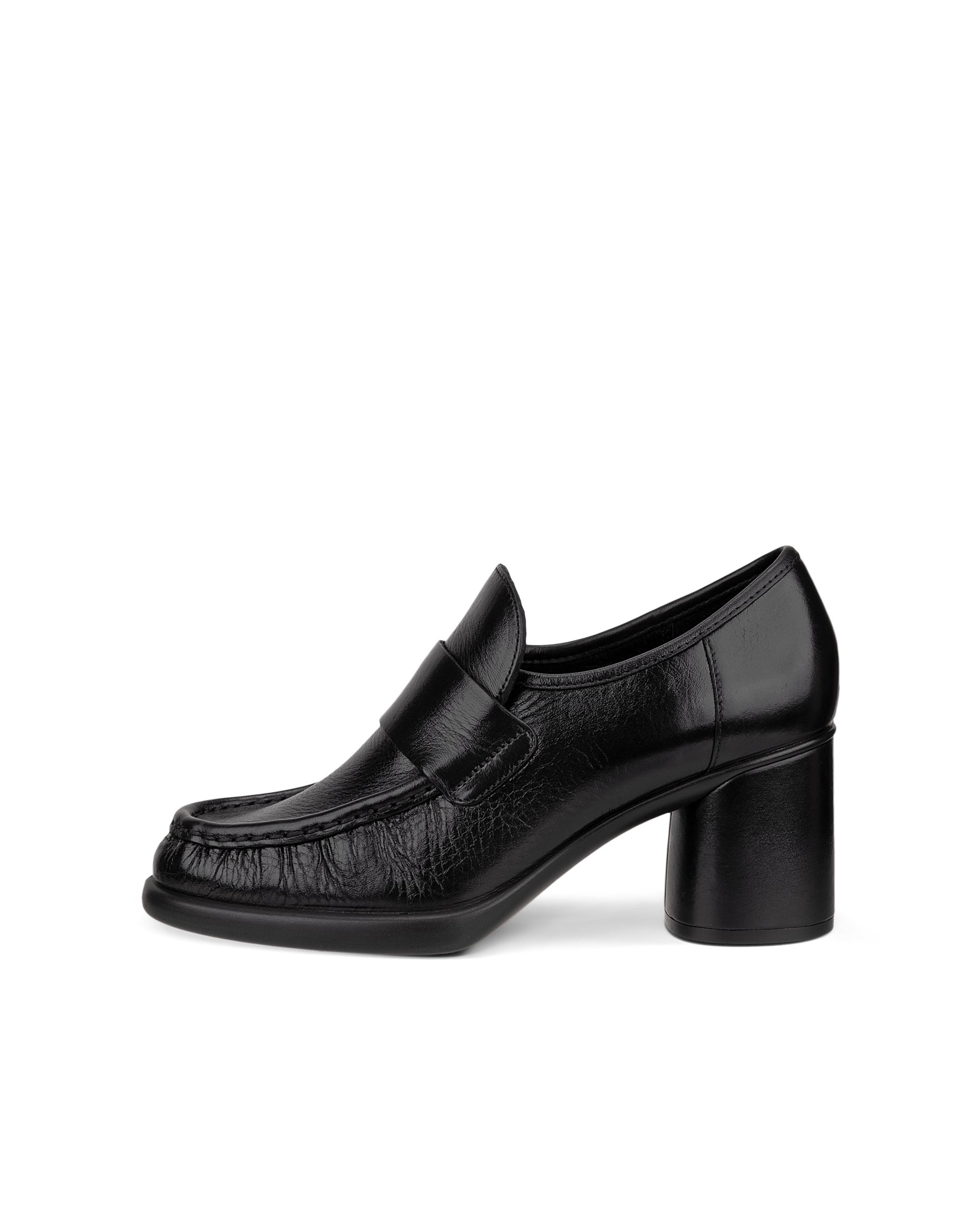 ECCO Sculpted LX 55 ウィメンズ レザーブロックヒール - ブラック - Outside