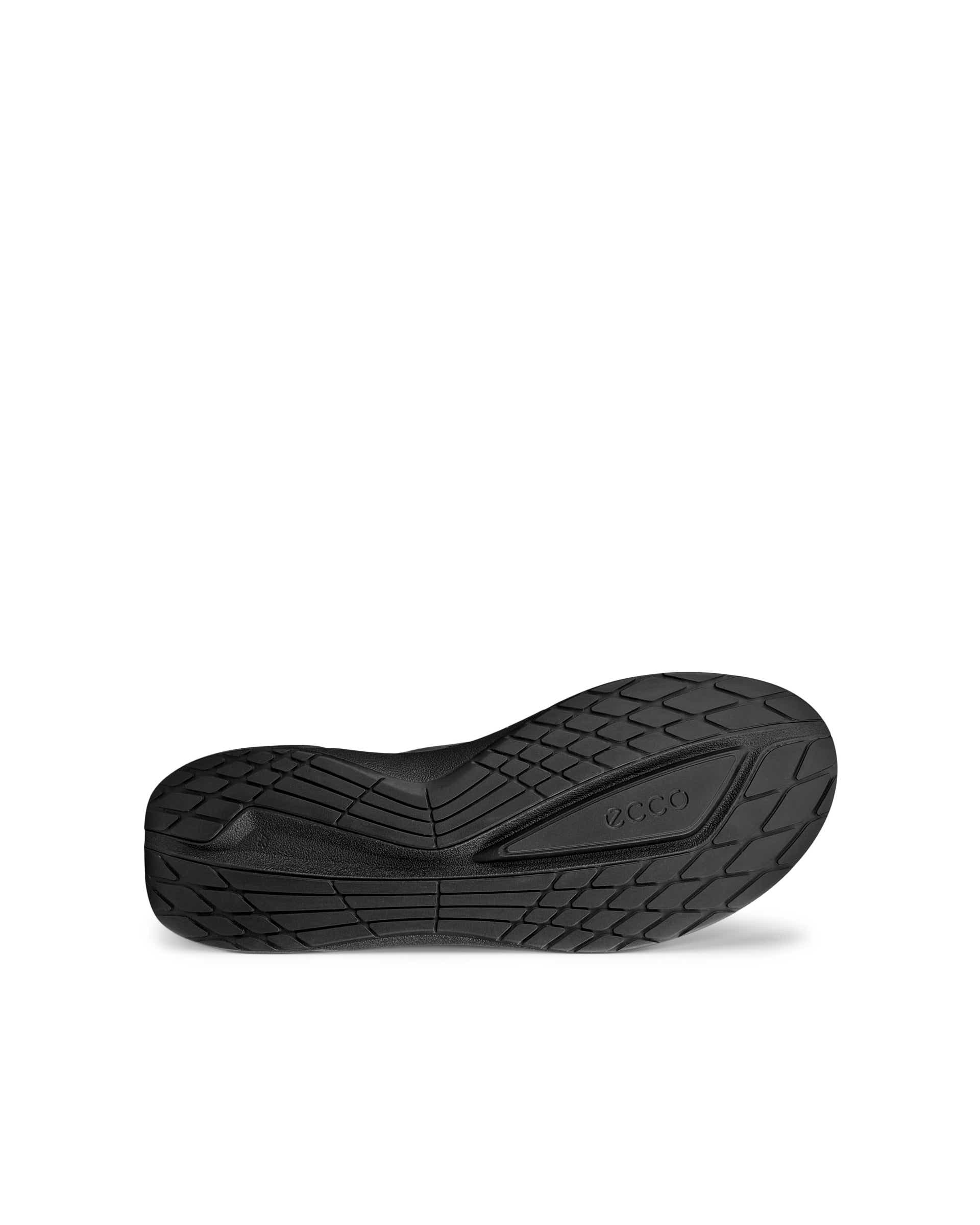 ECCO® Soft 7 baskets en nubuck pour homme - Noir - Sole