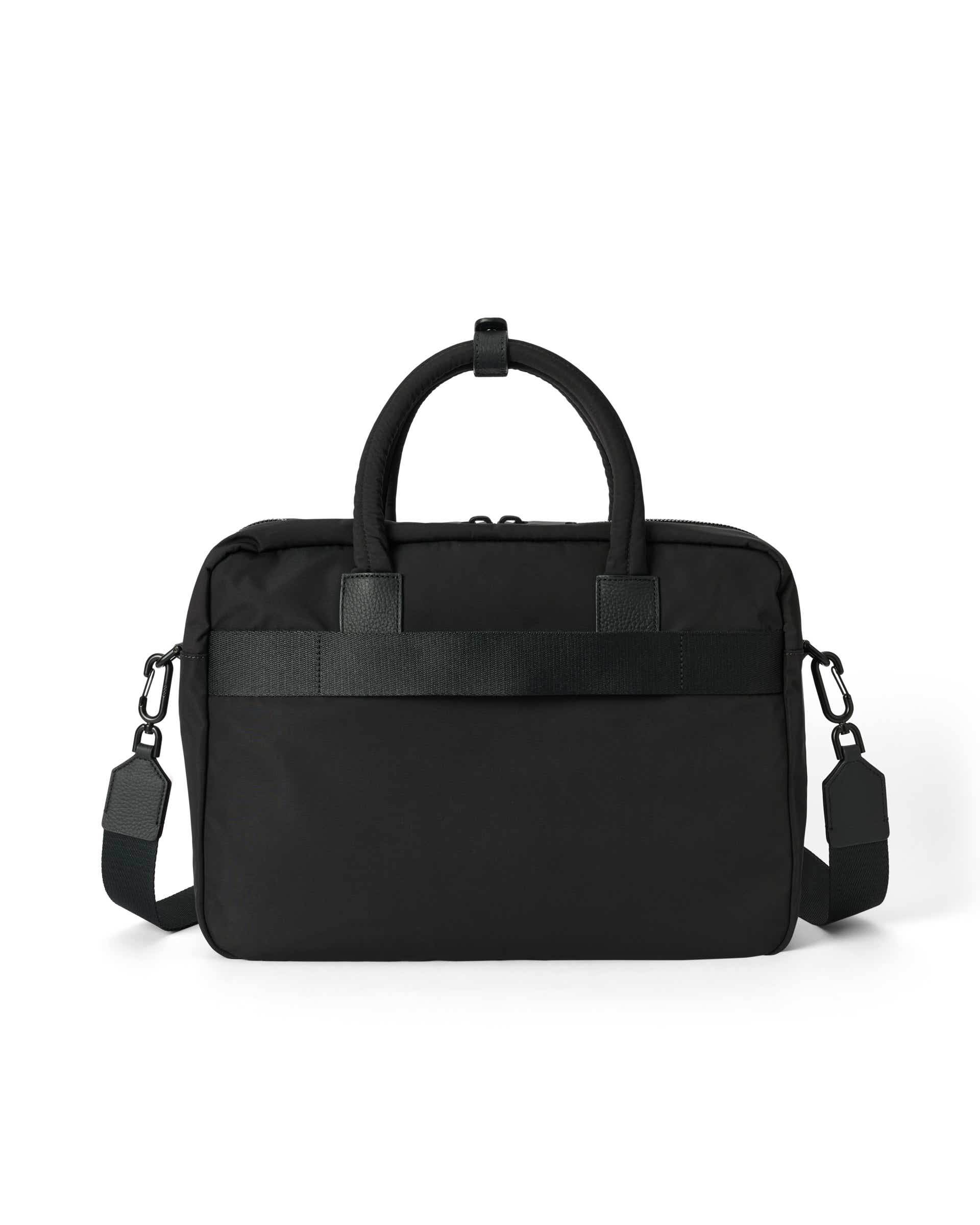 ECCO® Voyager kožna torba za prijenosno računalo - Crna - Back