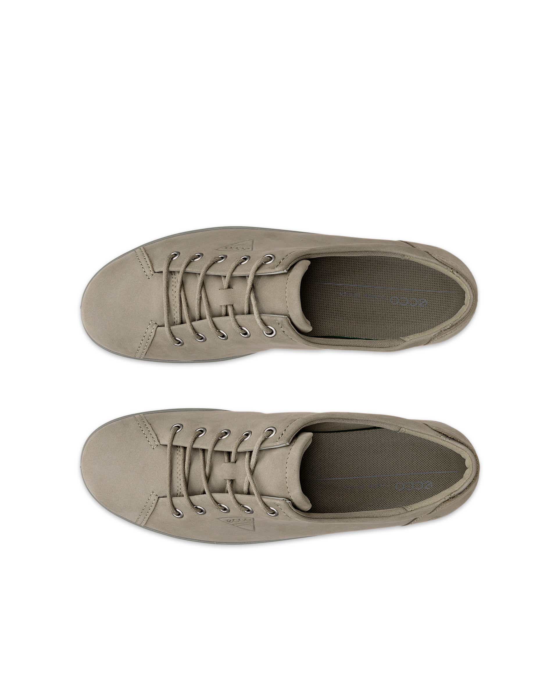 ECCO® SOFT 2.0 chaussures de marche en nubuck pour femme - Vert - Top left pair