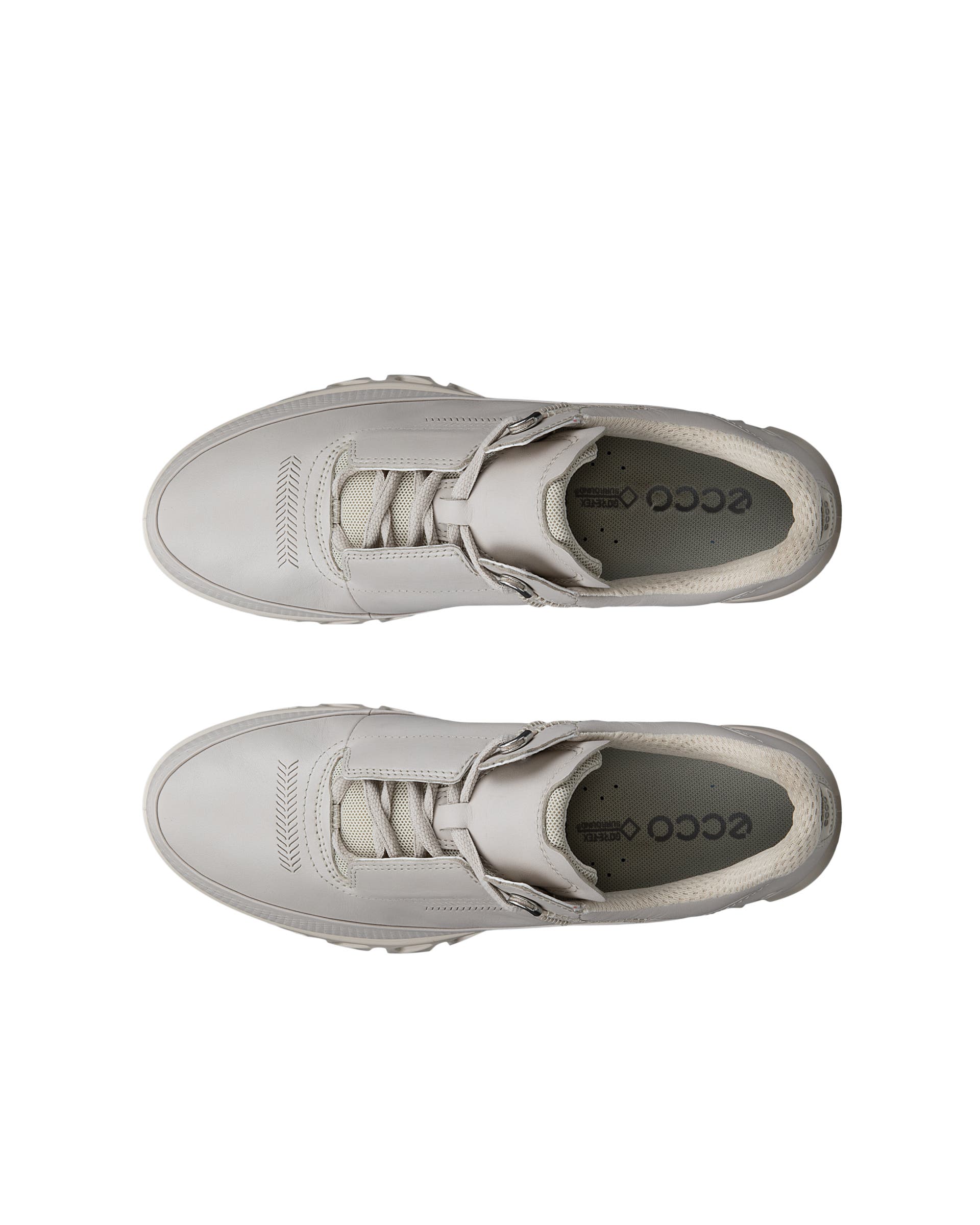 ECCO Multi Vent Women ウィメンズ レザーGore-Texシューズ - グレー - Top left pair