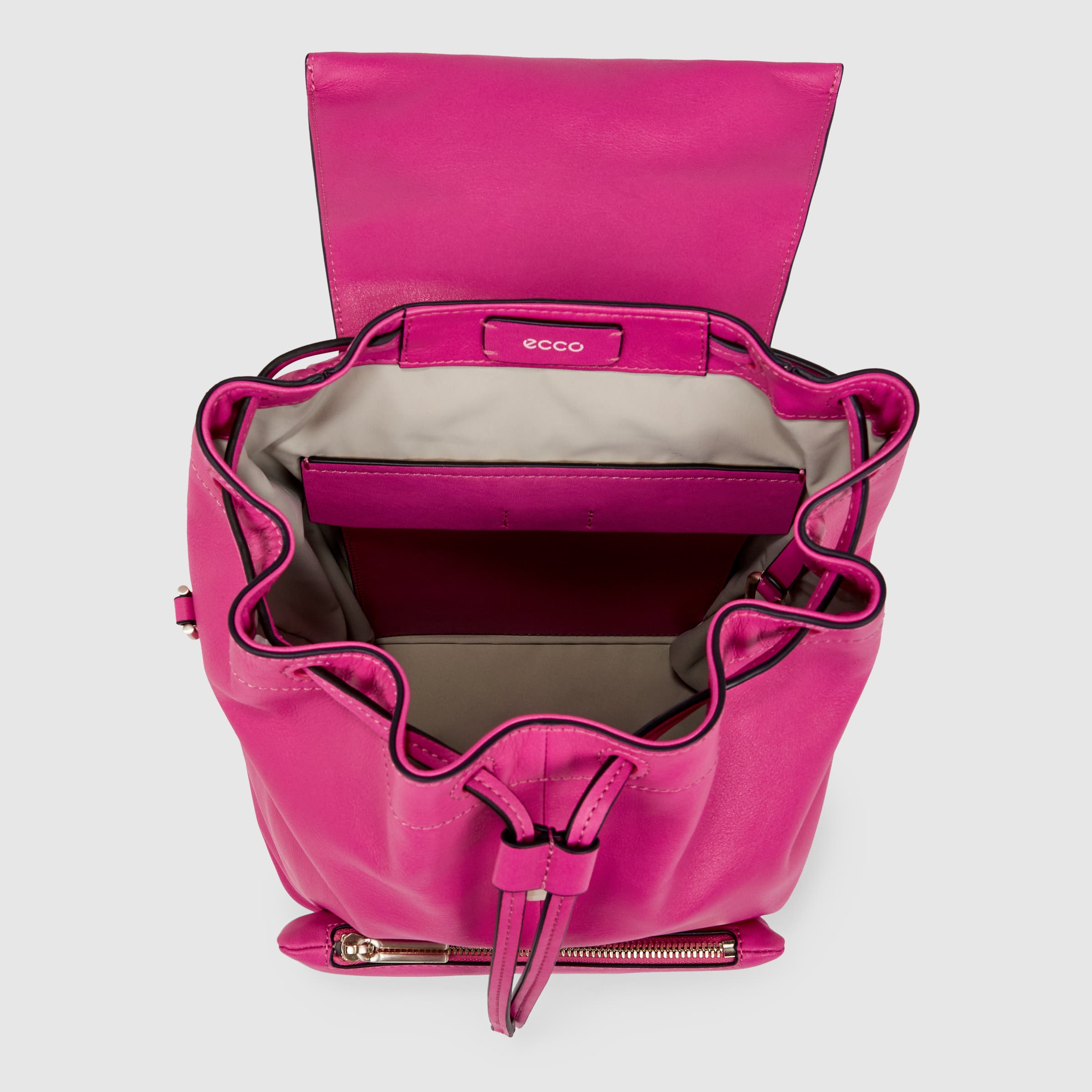 ECCO® Pillow Leather Backpack - Pink - Birdeye