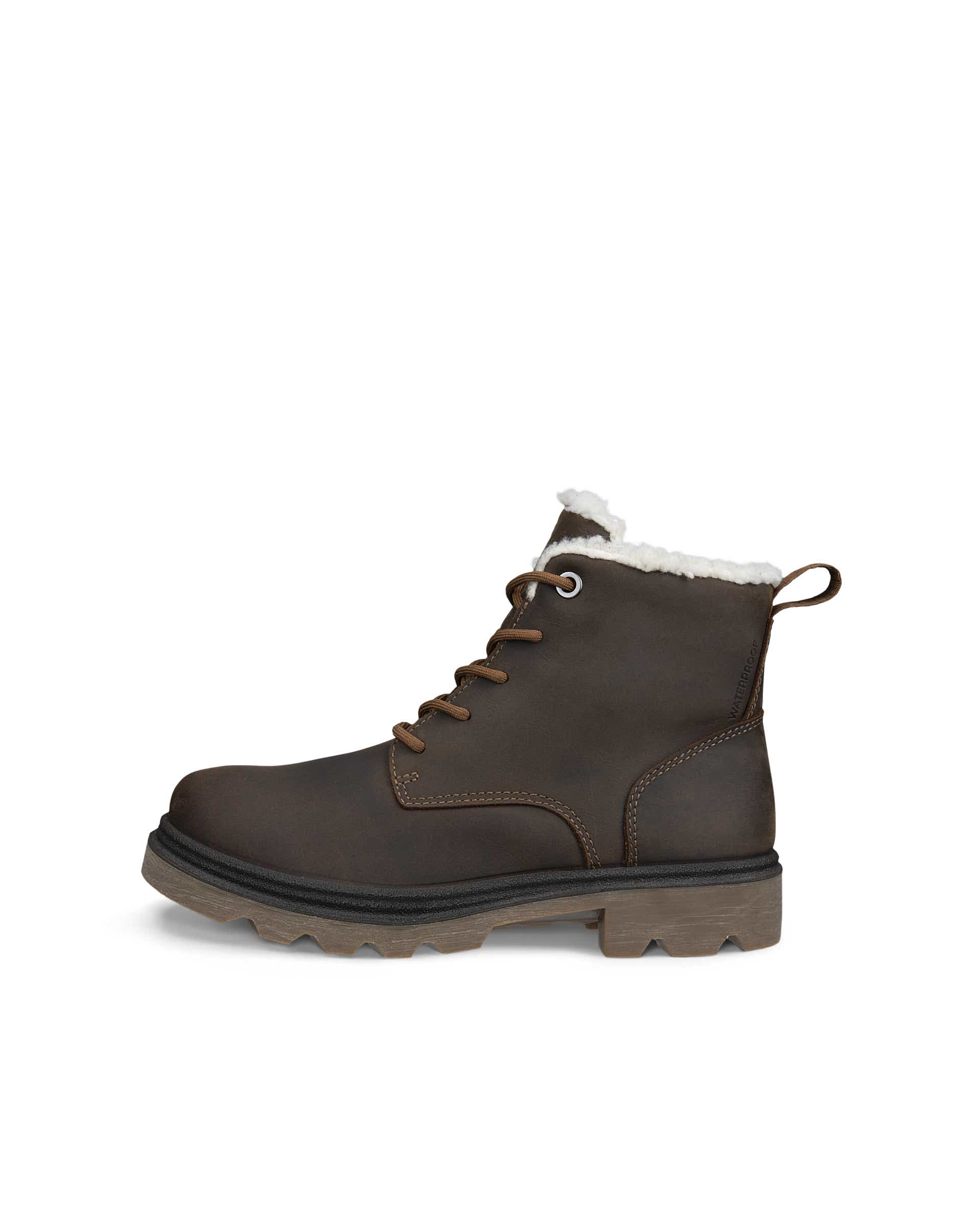 Botas impermeáveis nobuck mulher ECCO® GRAINER - Castanho - Outside