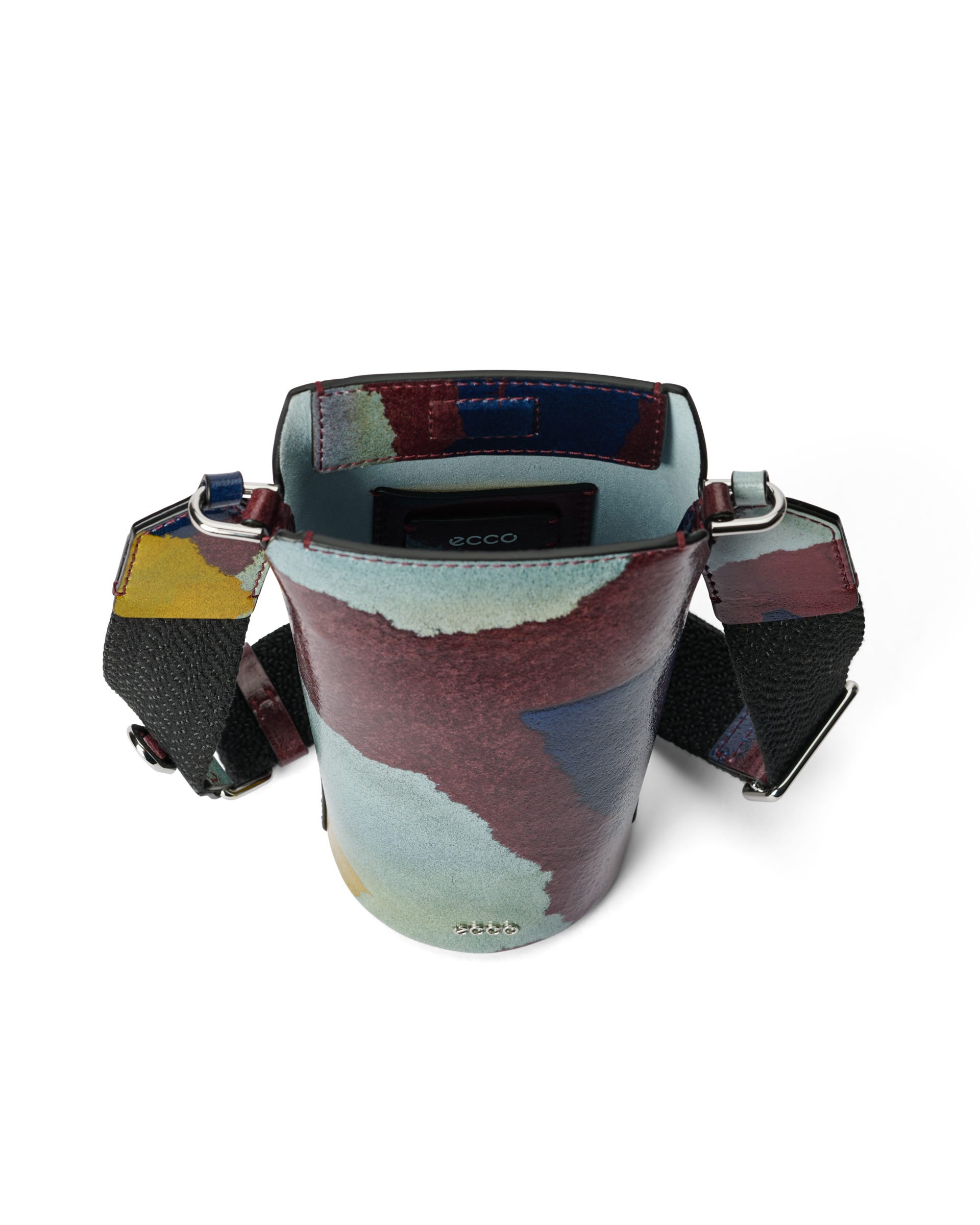 ECCO Pot Camo レザークロスボディバッグ - マルチカラー - Inside