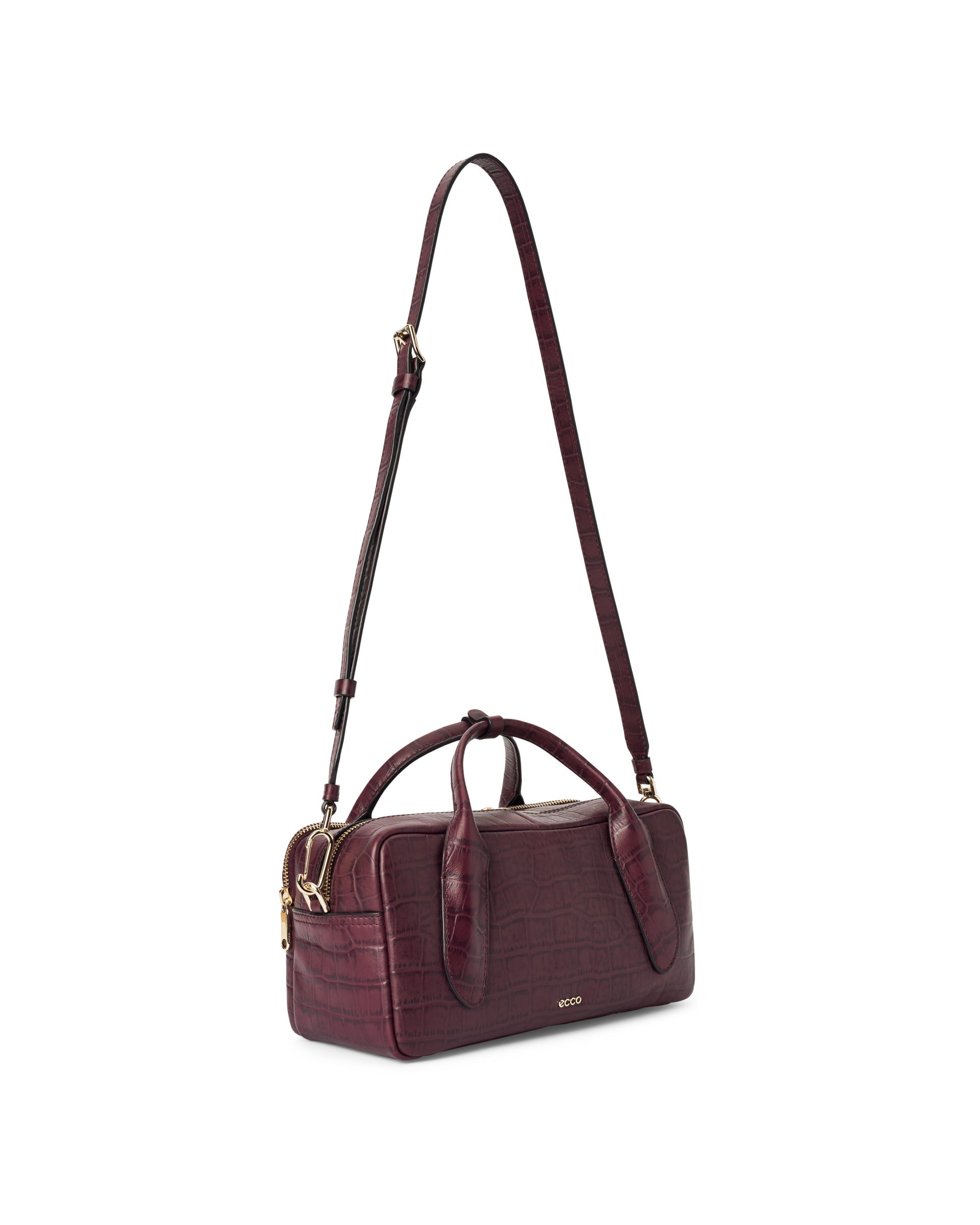 ECCO® BOWLING BAG Damen Bowlingtasche aus Leder - Lila - Main