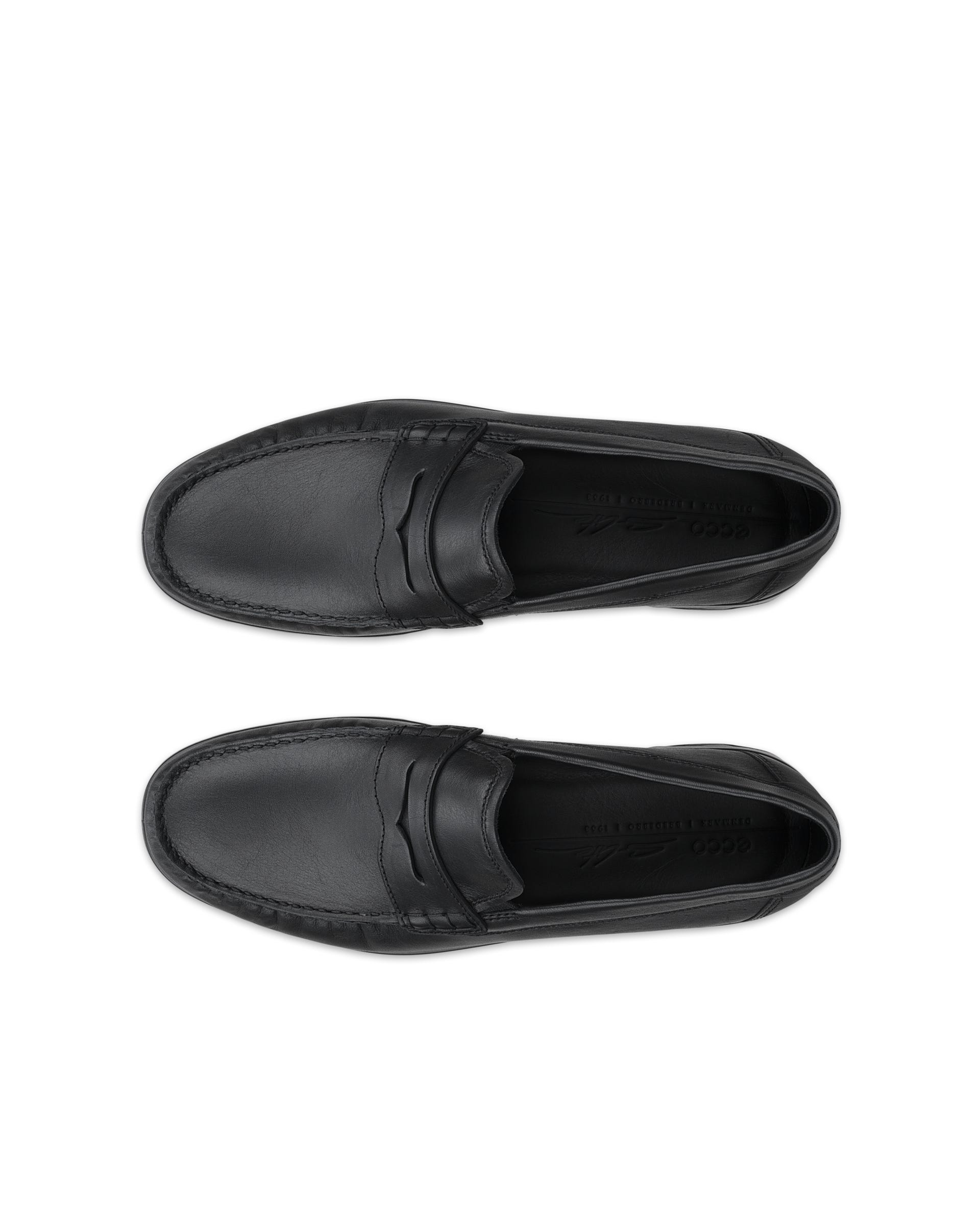 ECCO S LITE MOC MEN'S PENNY LOAFER BOAT SHOE - Black - Outside