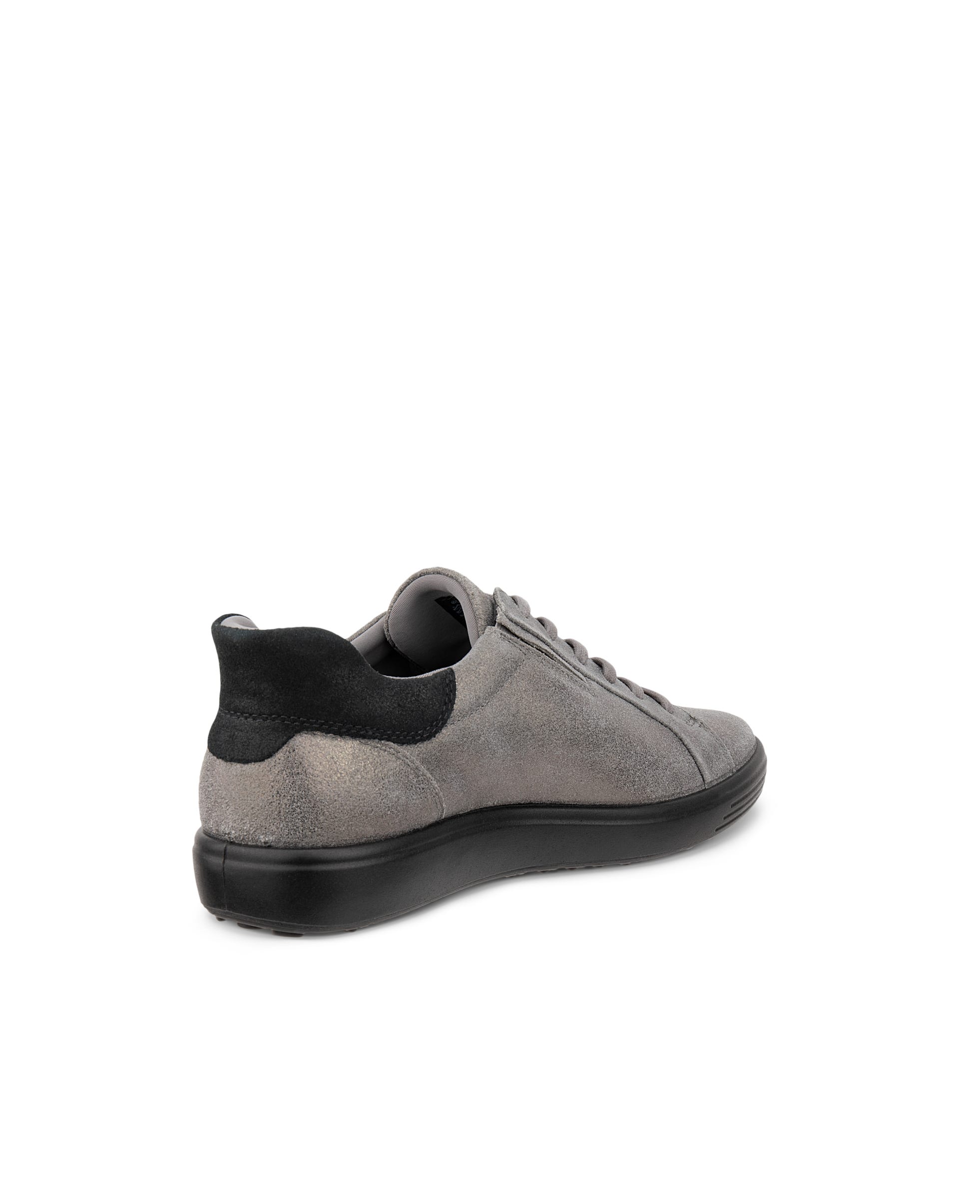 Women's ECCO® Soft 7 Leather Slip-In Sneaker - Metallics - Back