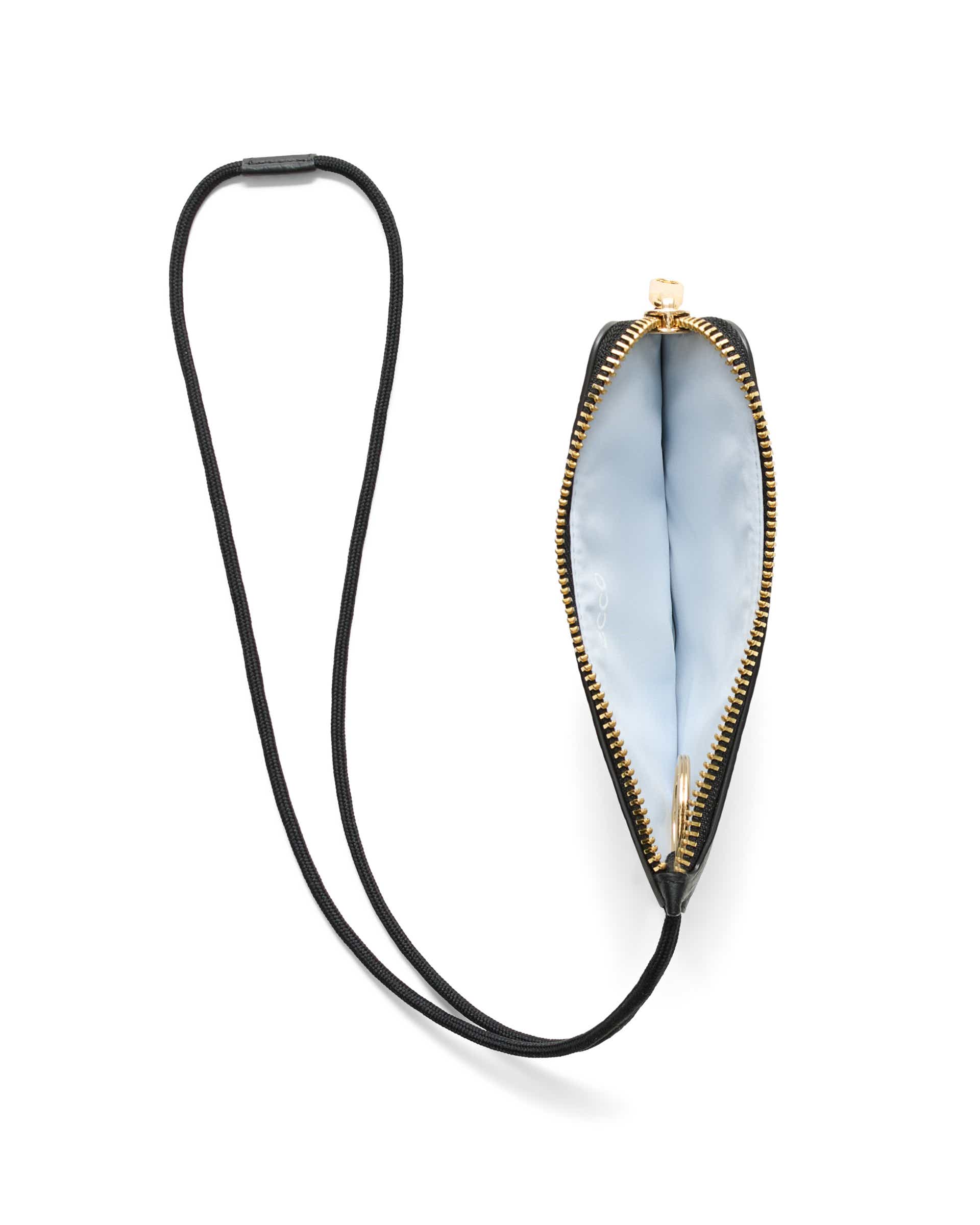 ECCO® Wristlet pochette en cuir - Noir - Birdeye