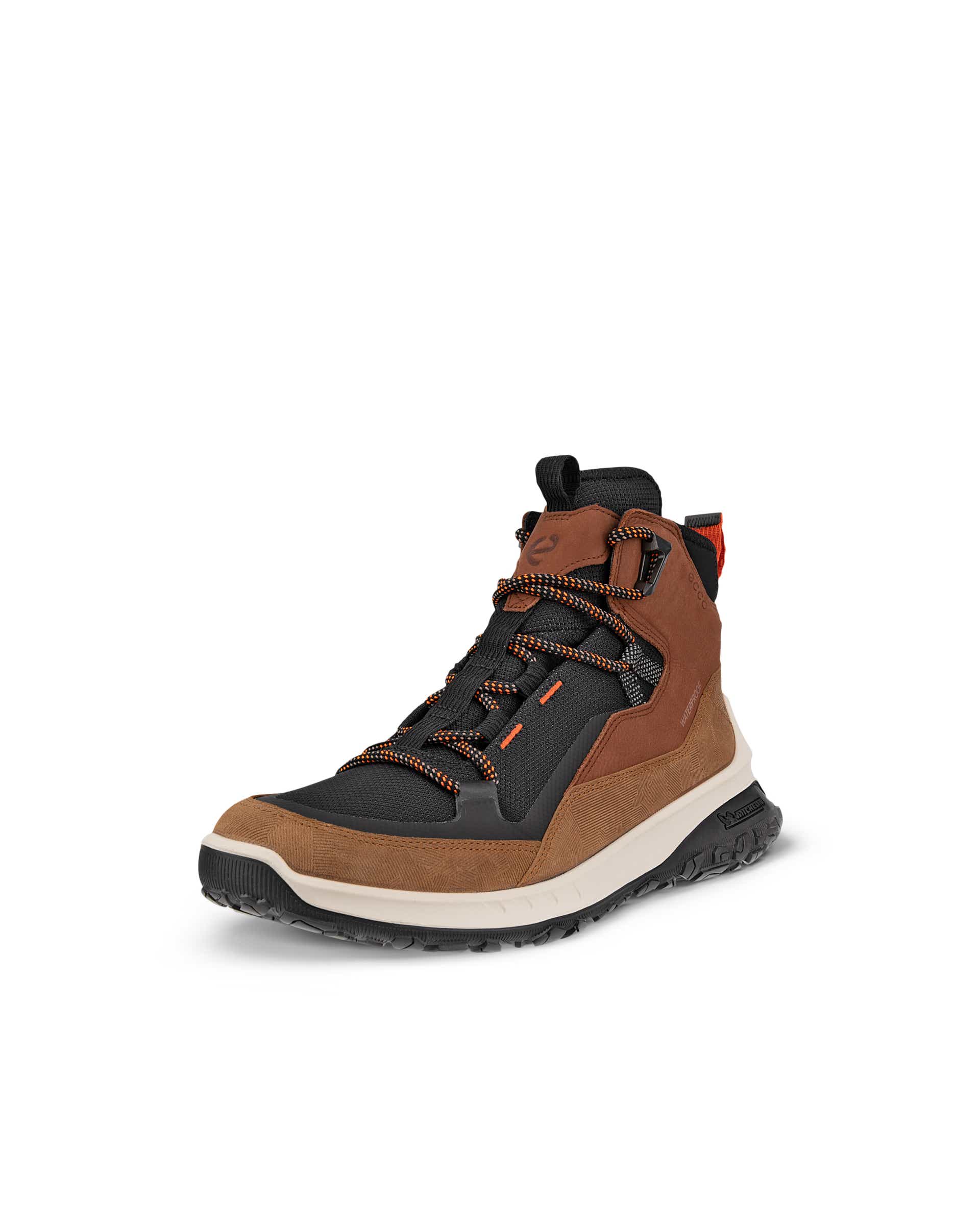 Men's ECCO® ULT-TRN Nubuck Waterproof Hiking Boot - Brown - Main