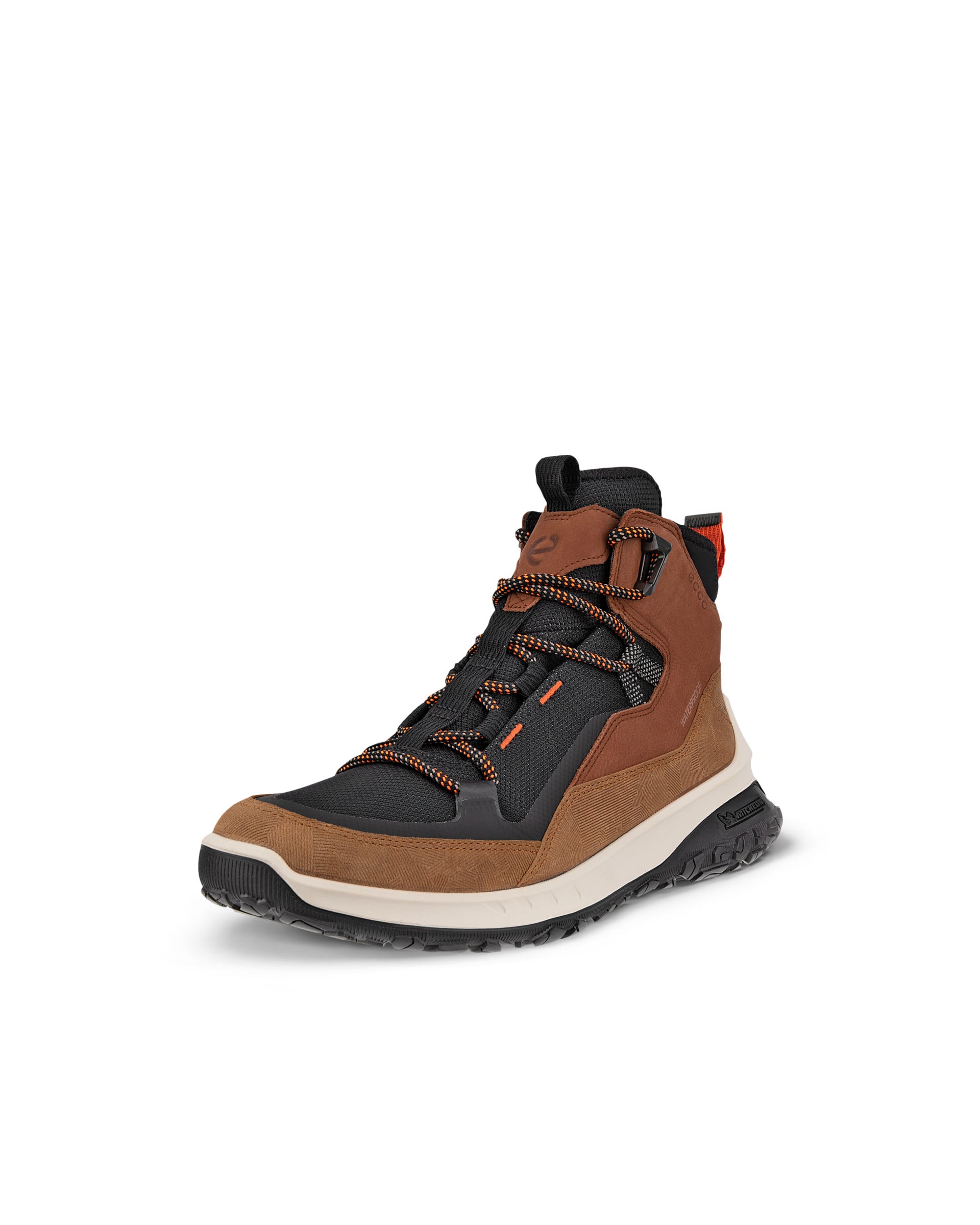 Men's ECCO® ULT-TRN Nubuck Waterproof Hiking Boot - Brown - Main