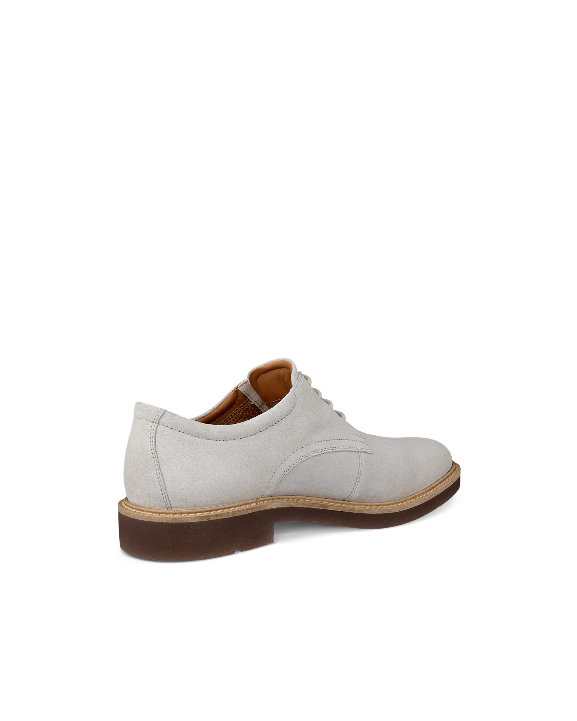 Men's ECCO® Metropole London Suede Derby Shoe - Beige - Back