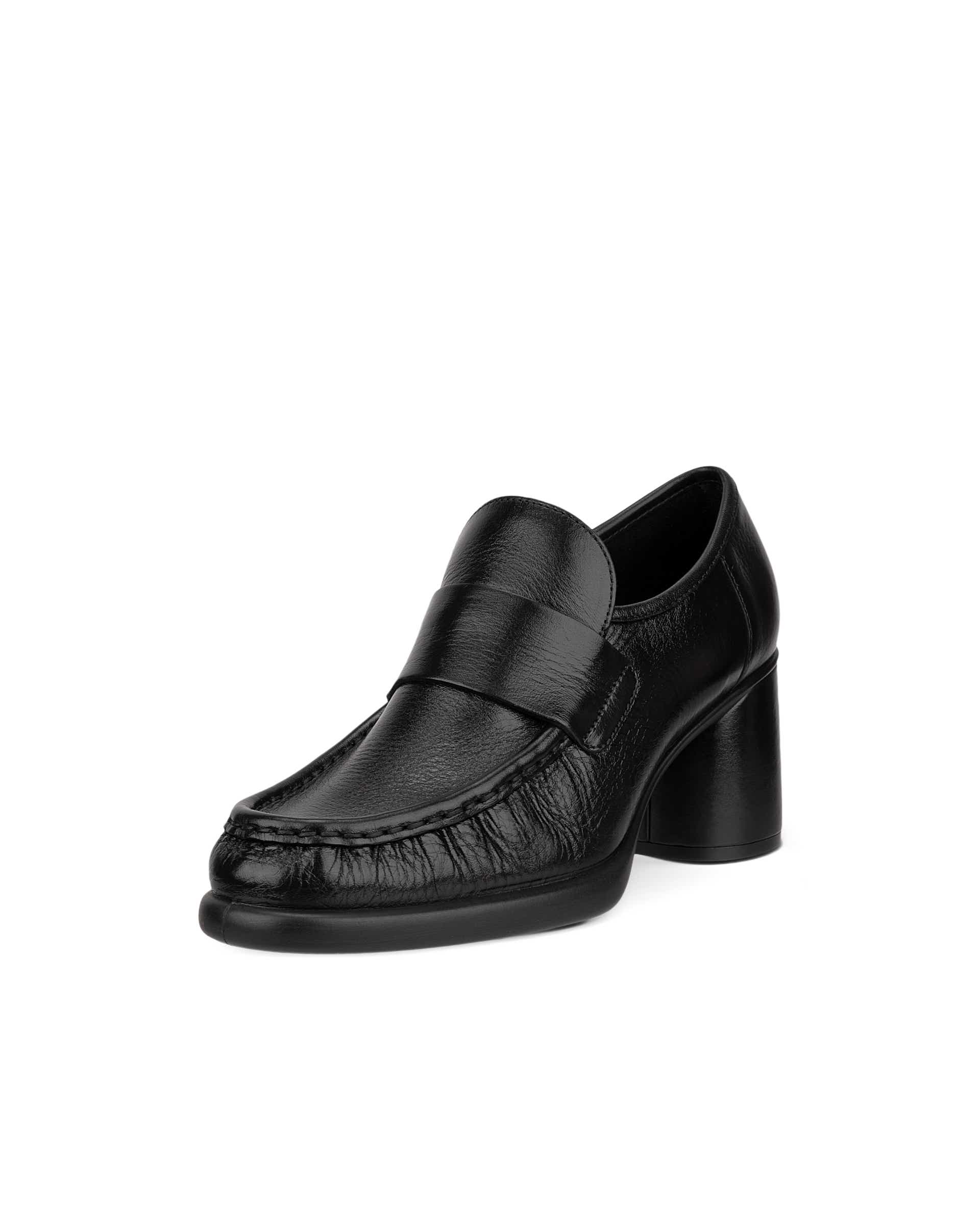 ECCO Sculpted LX 55 ウィメンズ レザーブロックヒール - ブラック - Main