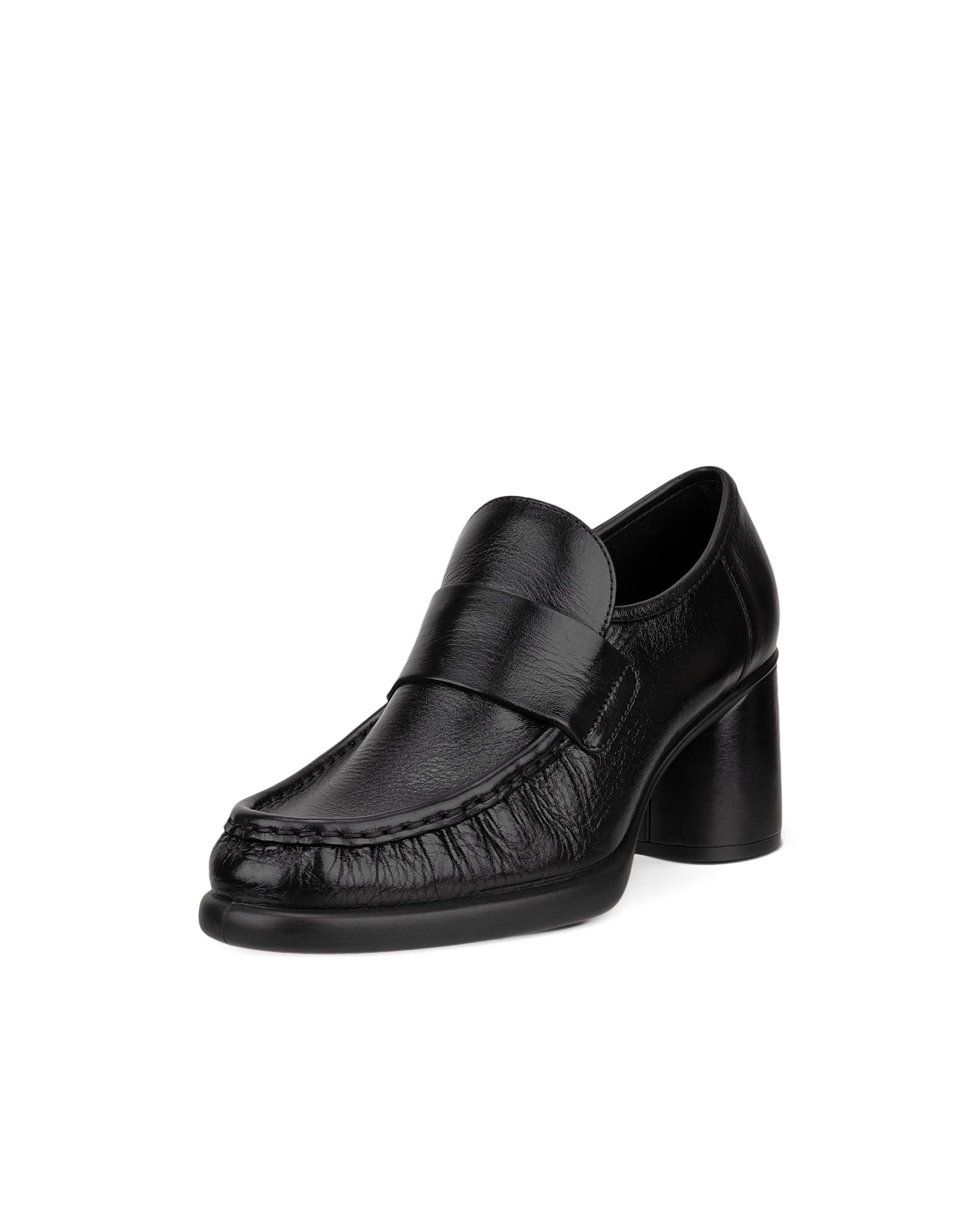 ECCO Sculpted LX 55 ウィメンズ レザーブロックヒール - ブラック - Main