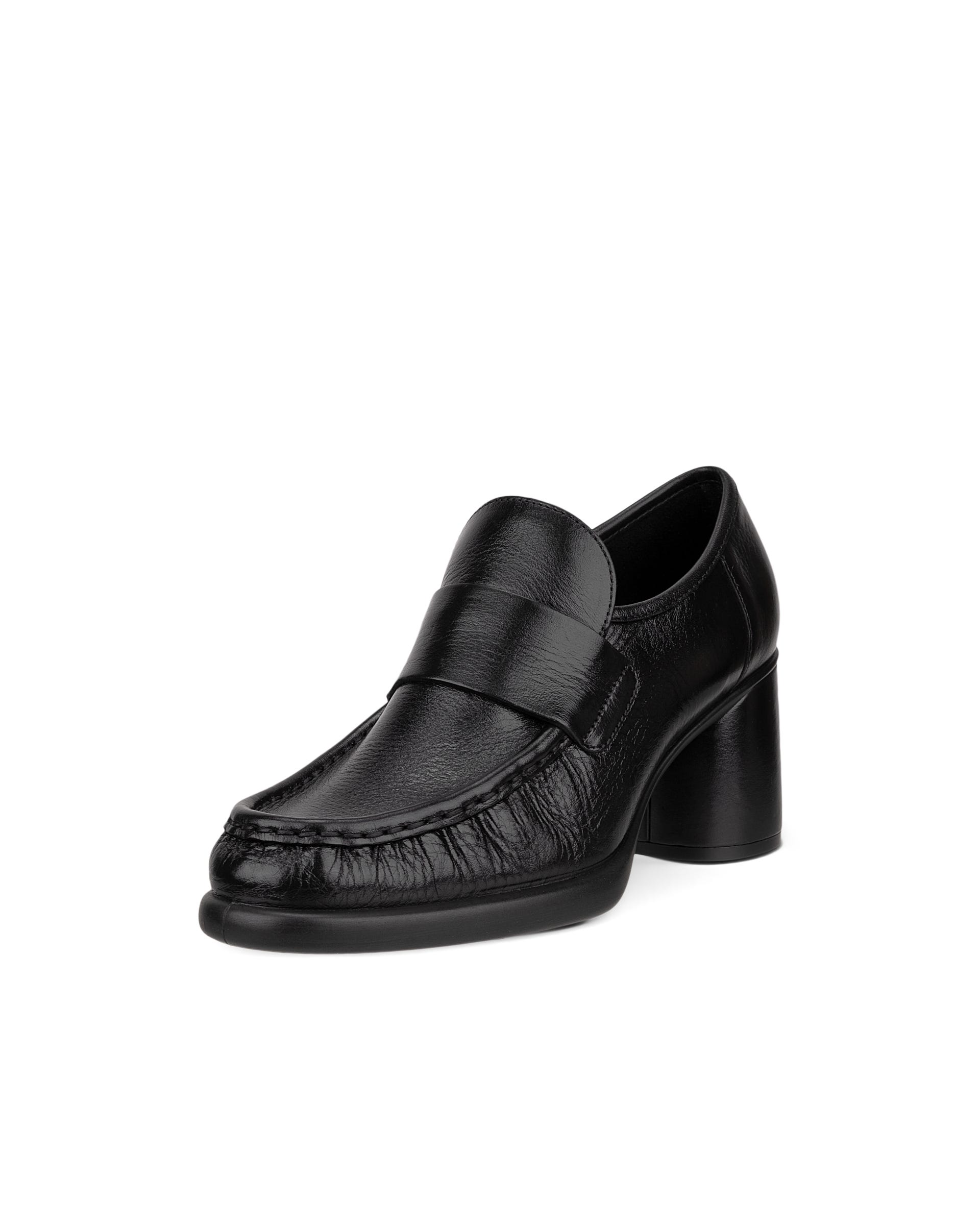 ECCO Sculpted LX 55 ウィメンズ レザーブロックヒール - ブラック - Main