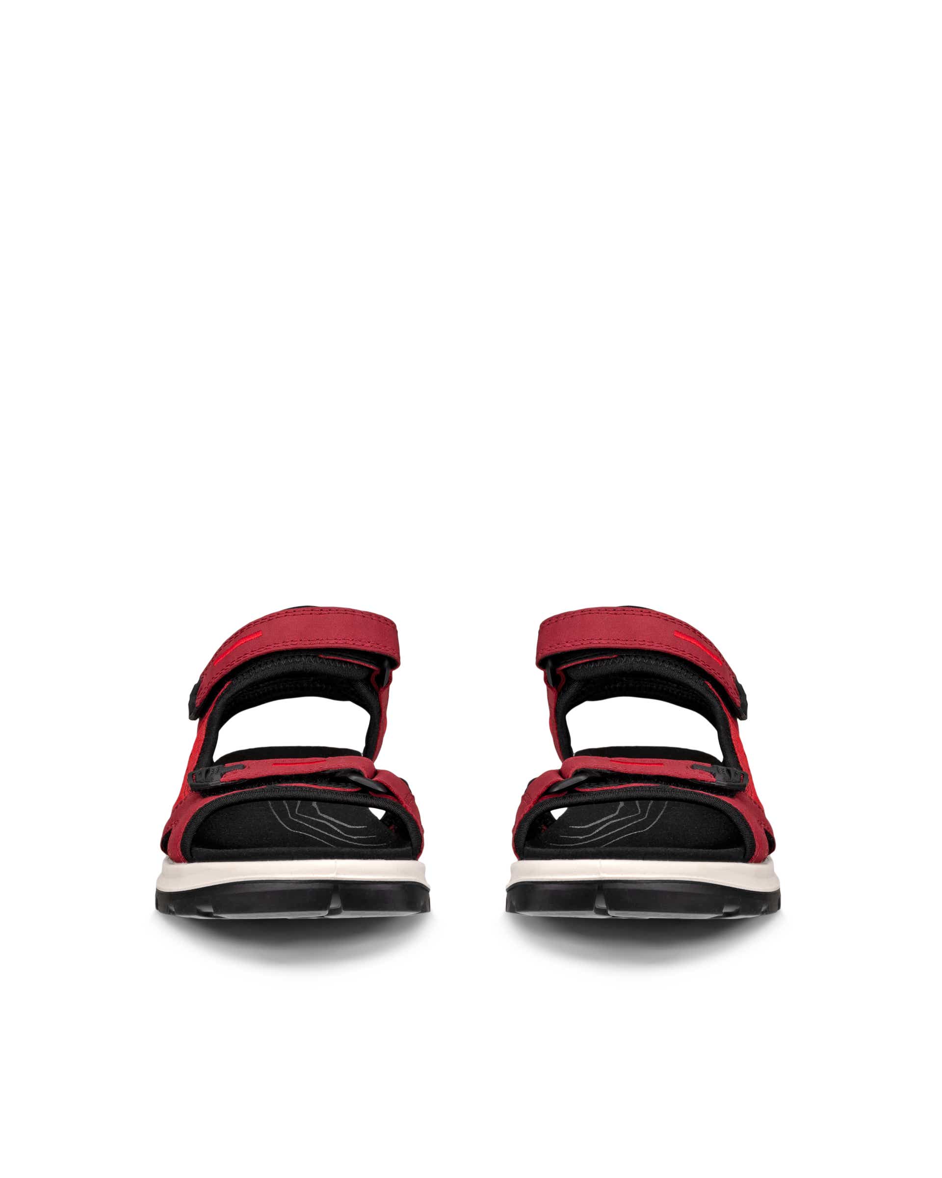Dámské nubukové outdoorové sandály ECCO® OFFROAD - Červená - Front pair