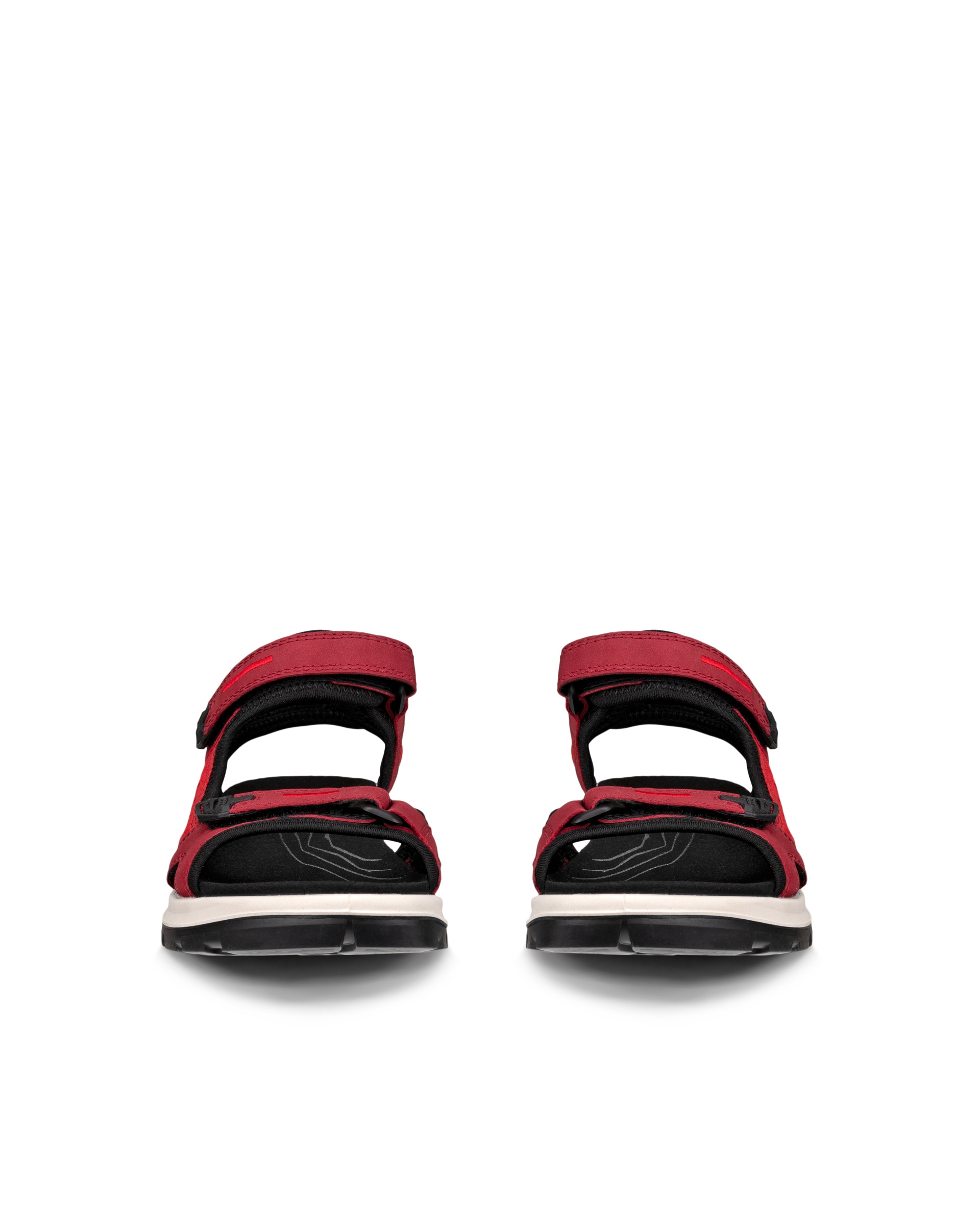 Dámské nubukové outdoorové sandály ECCO® OFFROAD - Červená - Front pair