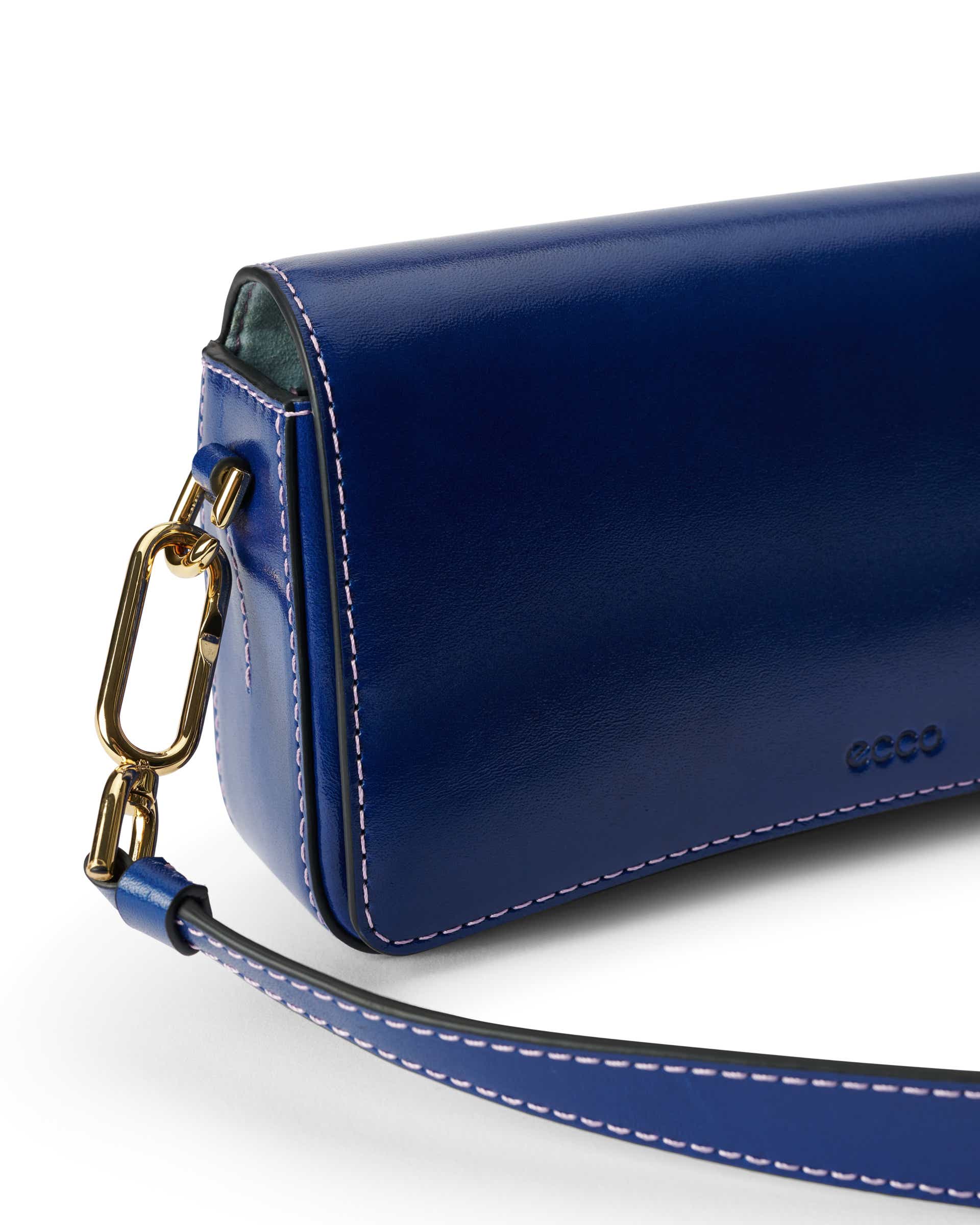 ECCO Pinch Small Virgo レザーショルダーバッグ - ブルー - Detail-1