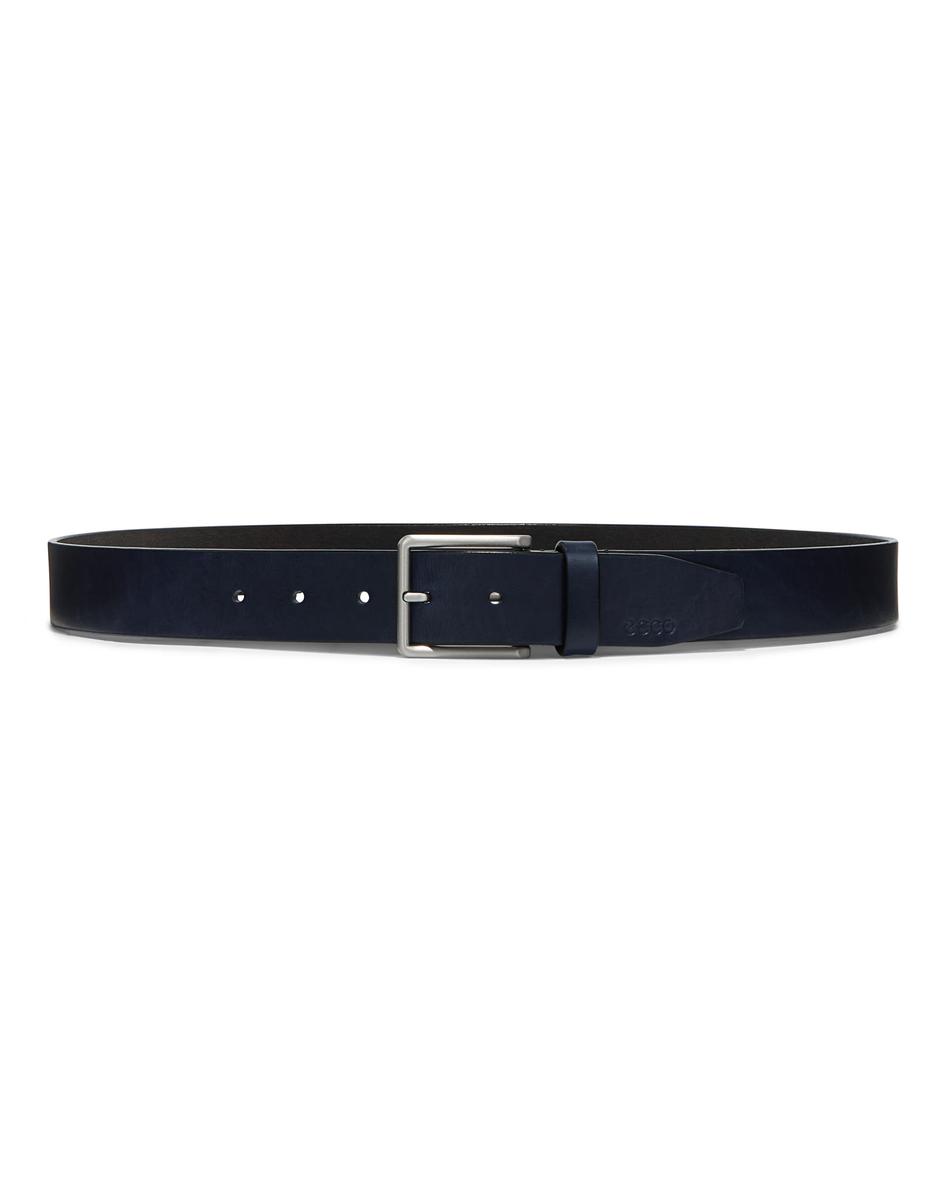 Men's ECCO® Casual Leather Belt - Blue - Main