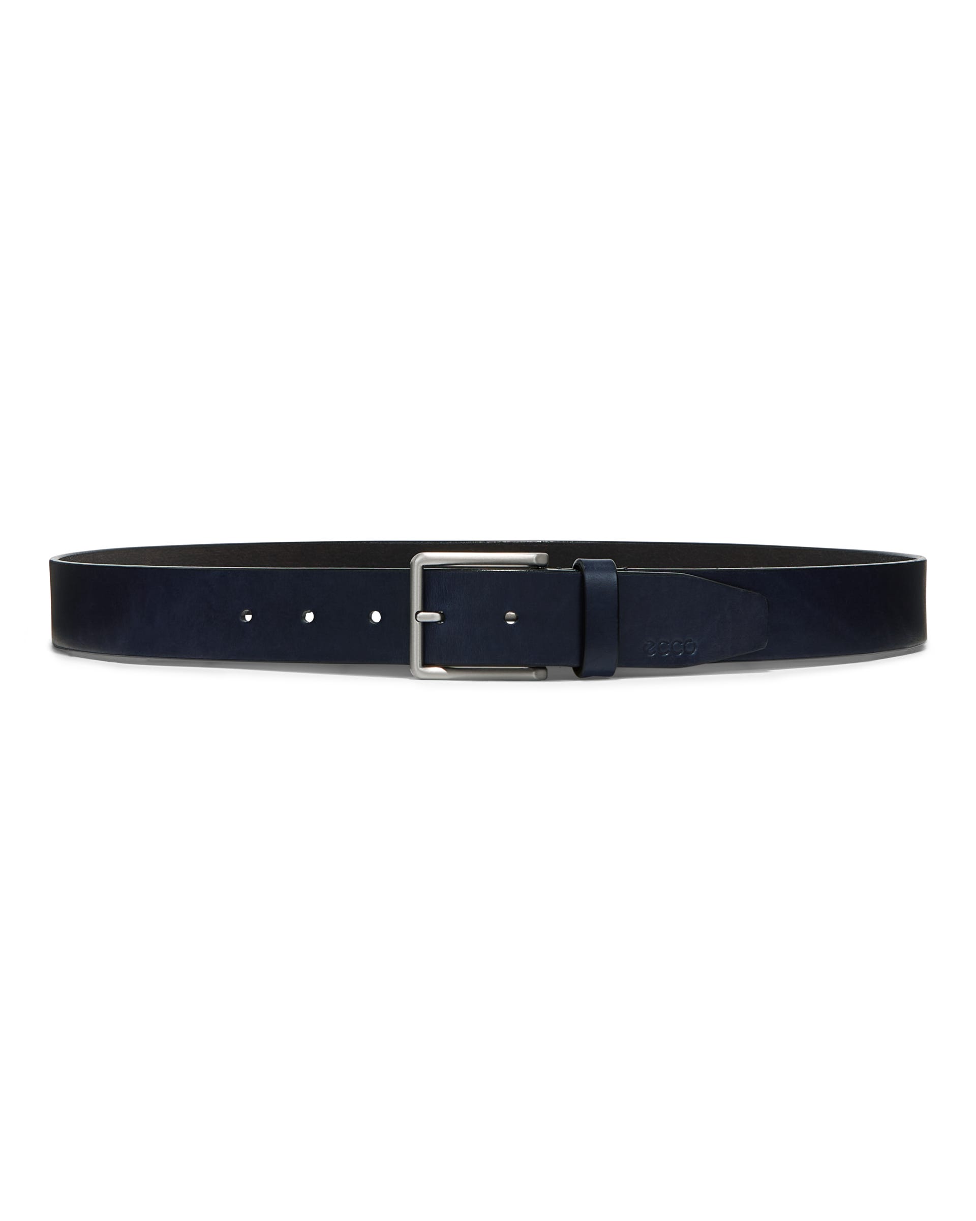 Men's ECCO® Casual Leather Belt - Blue - Main