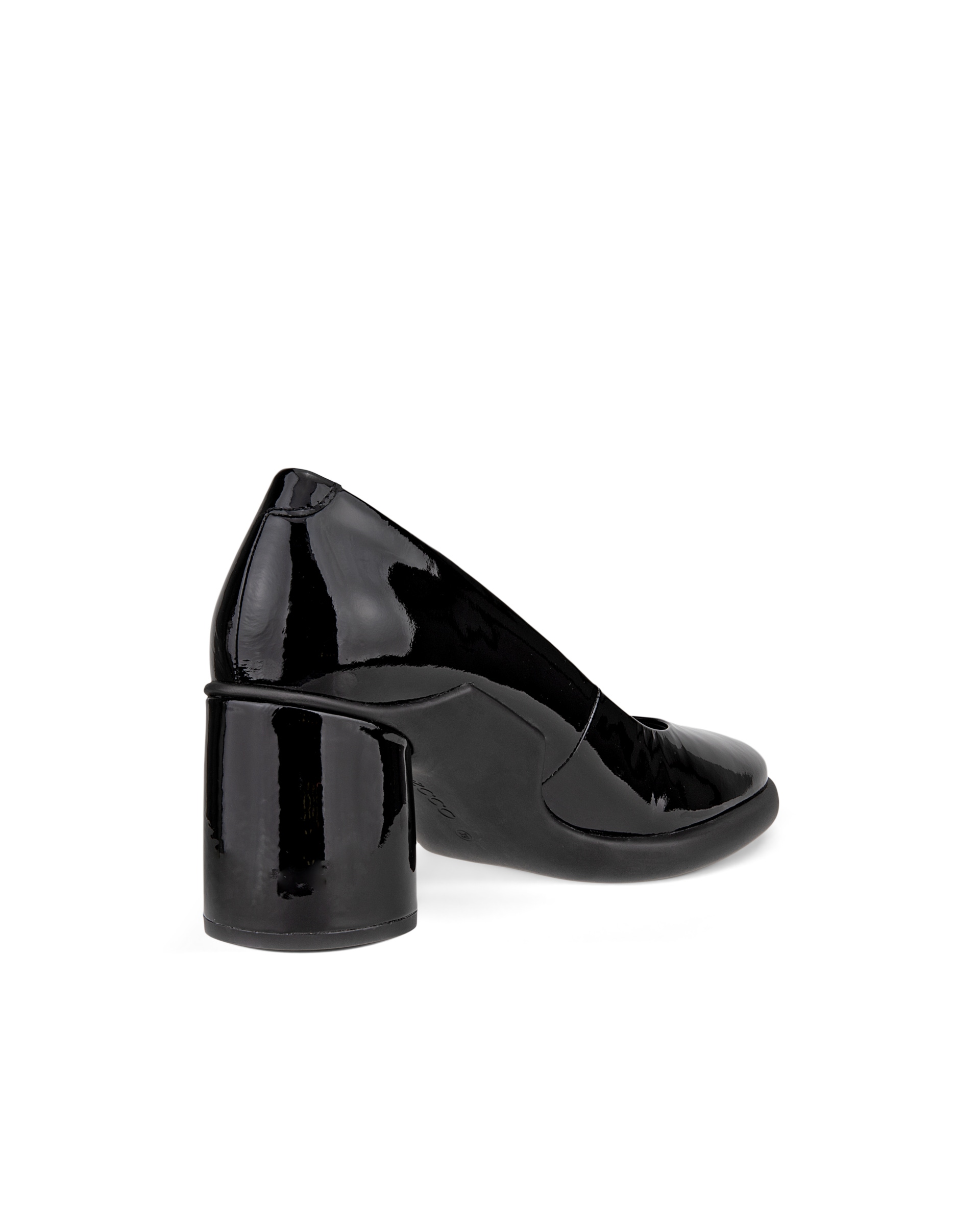 Dámské kožené lodičky na blokovém podpatku ECCO® Sculpted Lx 55 - Černá - Back