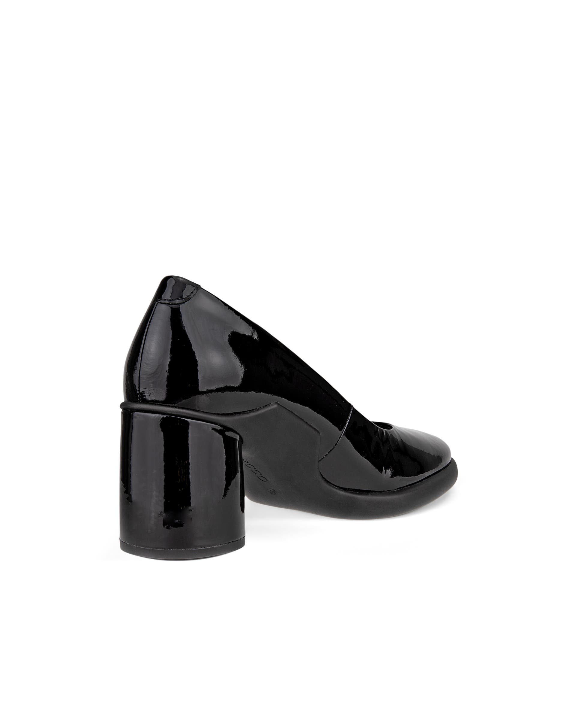 Naisten ECCO® Sculpted Lx 55 kiilakorkoinen avokas nahkaa - Musta - Back