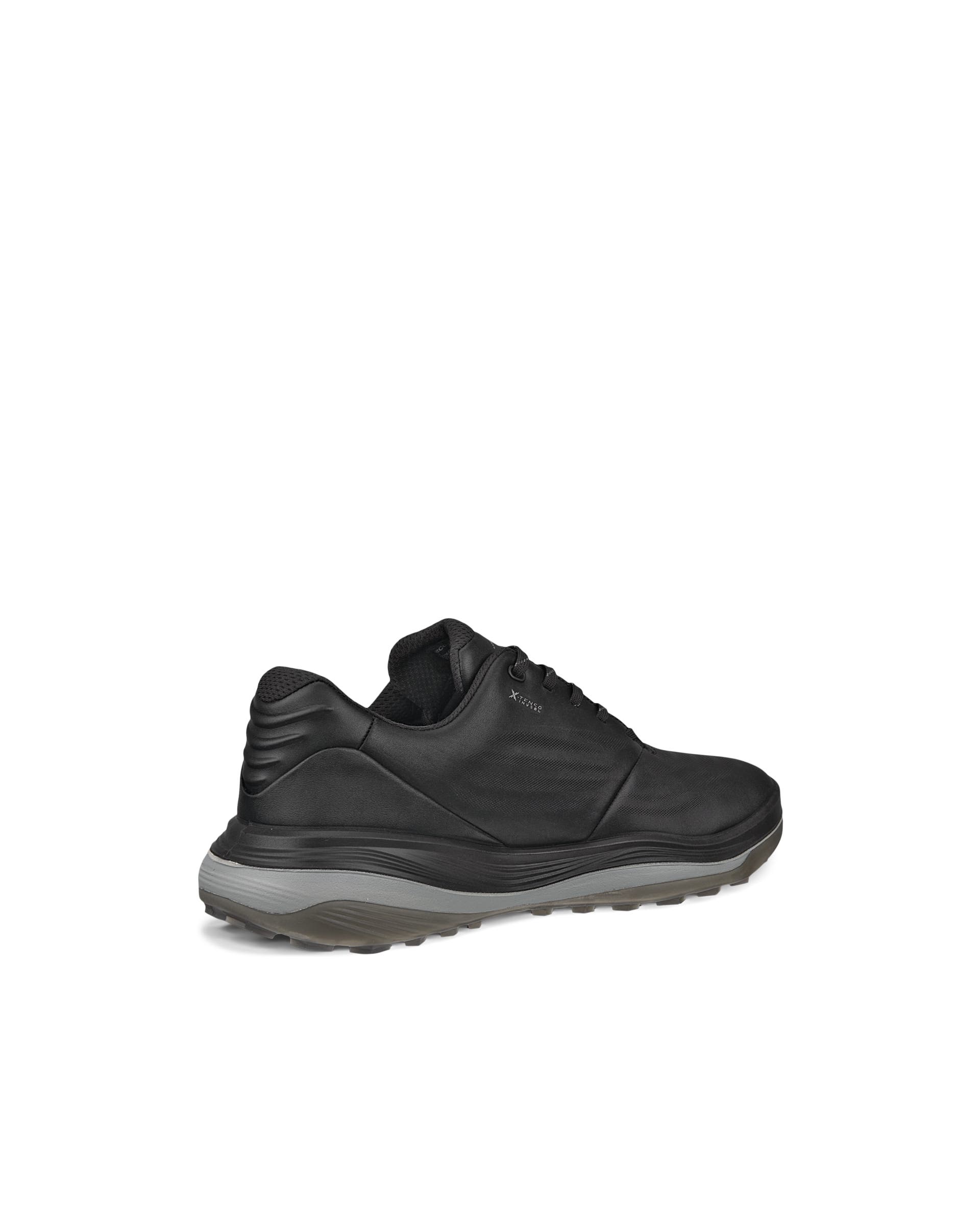 Men's ECCO® Golf LT1 Leather Waterproof Golf Shoe - Black - Back