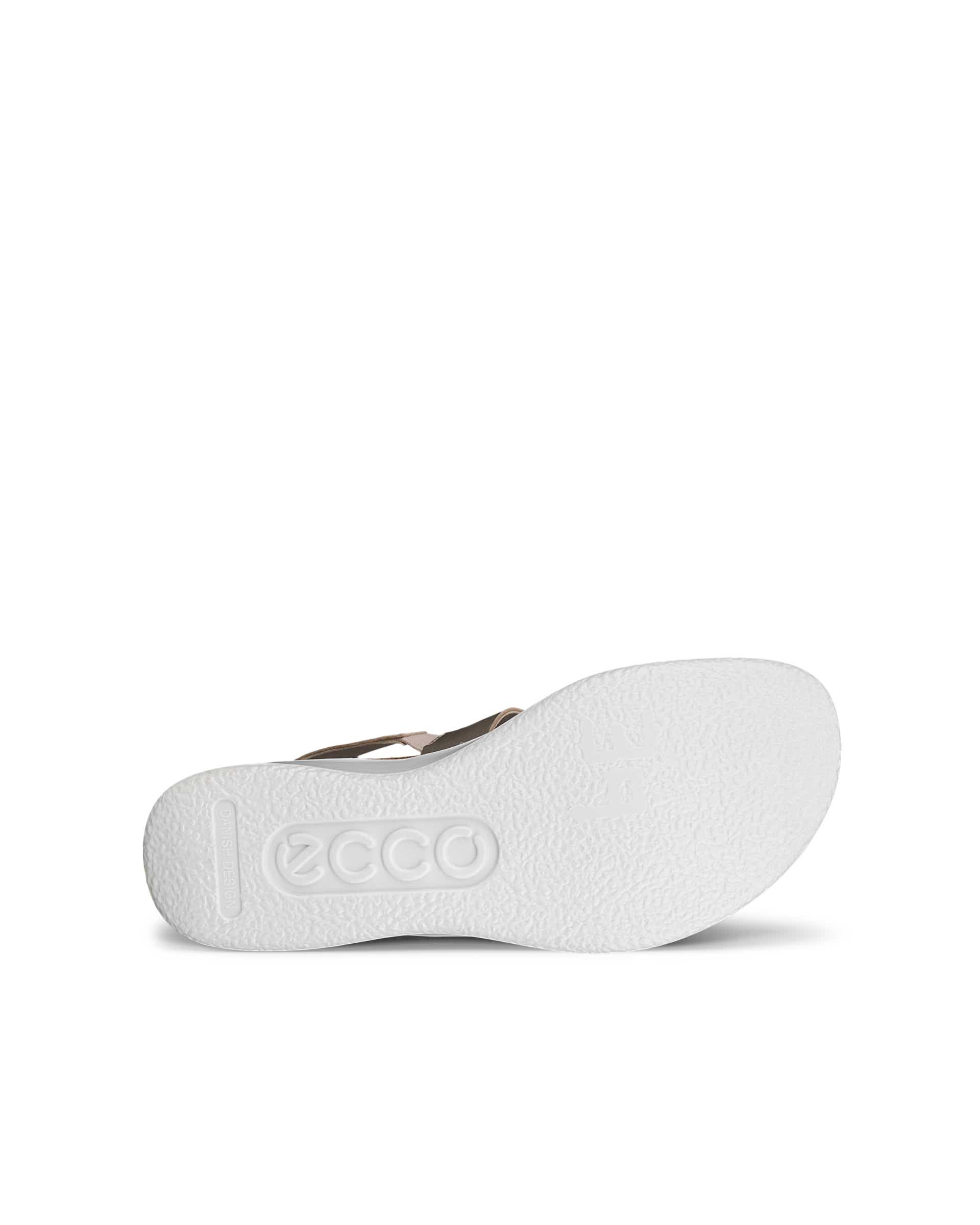 ECCO® Flowt Wedge Cork Skinnsandal med kilklack kork dam - Guld - Sole