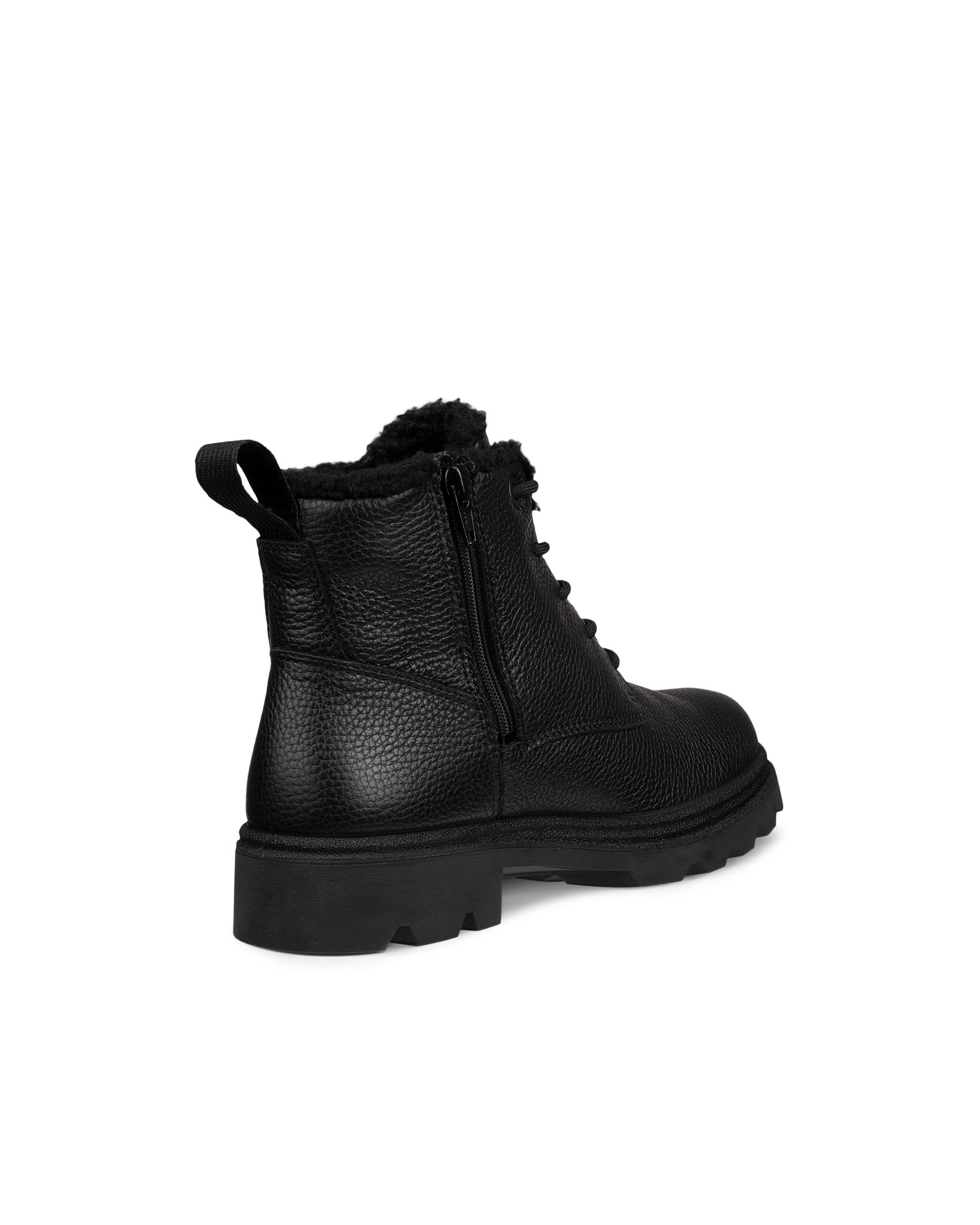 ECCO® GRAINER Damen Wasserdichte Schnürstiefel aus Leder - Schwarz - Outside