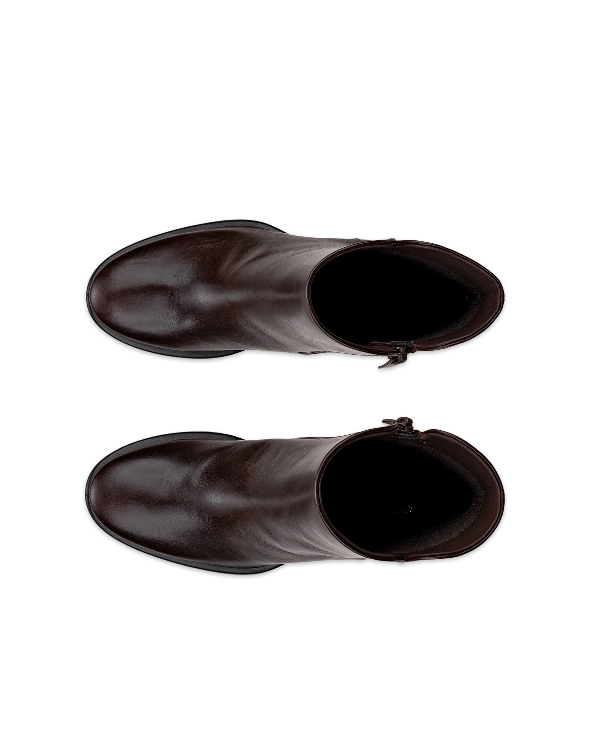 Women's ECCO® SCULPTED LX 55 Leather Mid-Cut Boot - Brown - Top left pair